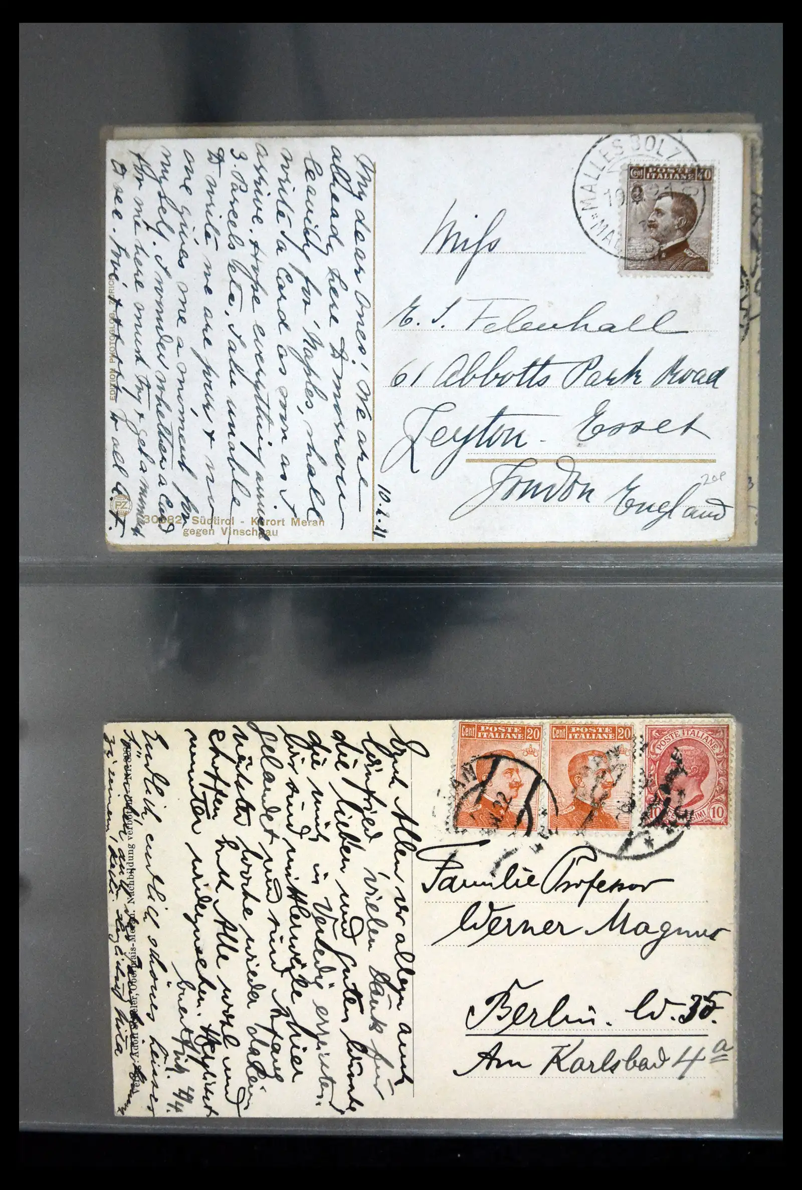 41256 0053 - Stamp collection 41256 Italy postcard collection 1900-1945.