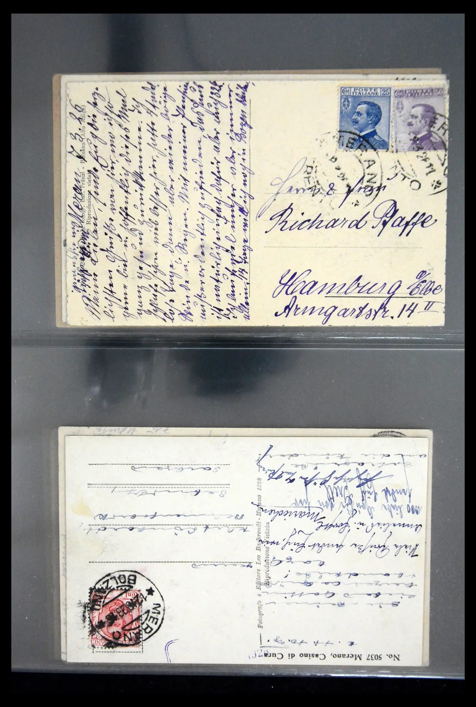 41256 0055 - Stamp collection 41256 Italy postcard collection 1900-1945.