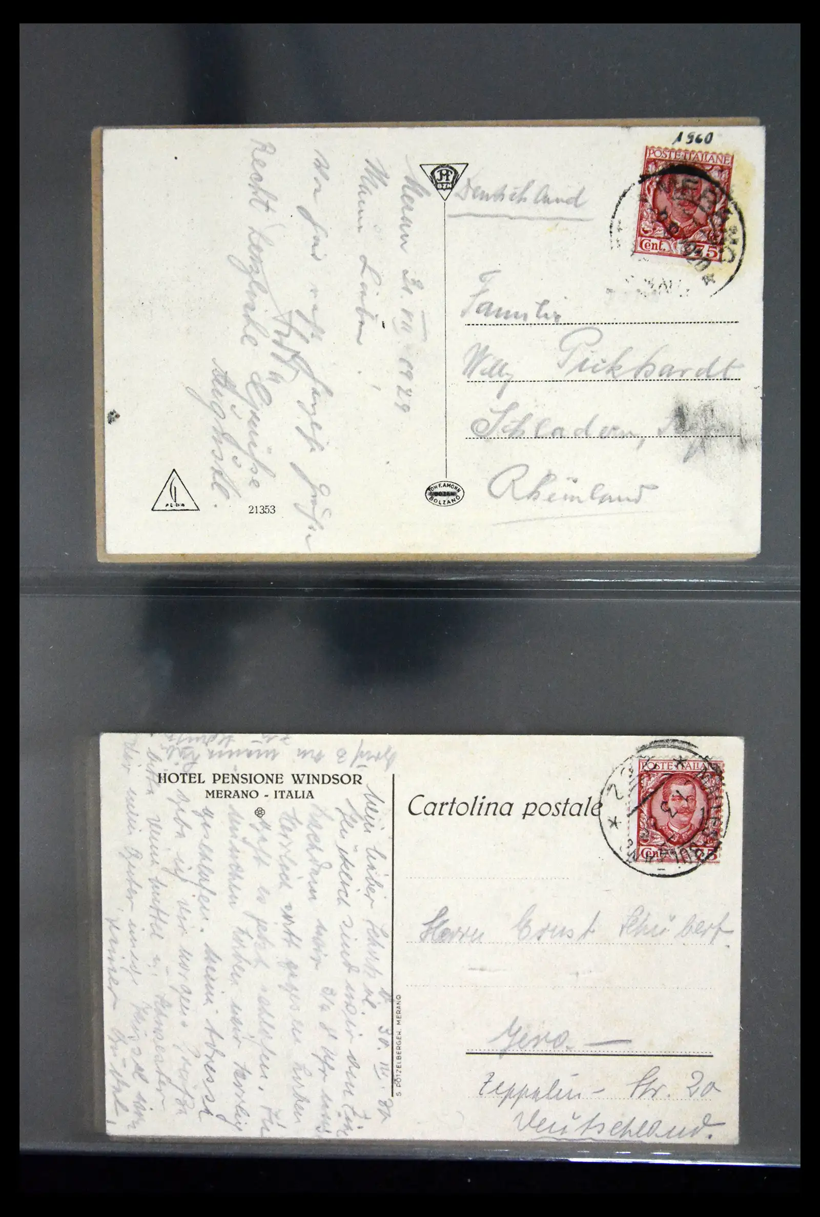 41256 0056 - Stamp collection 41256 Italy postcard collection 1900-1945.