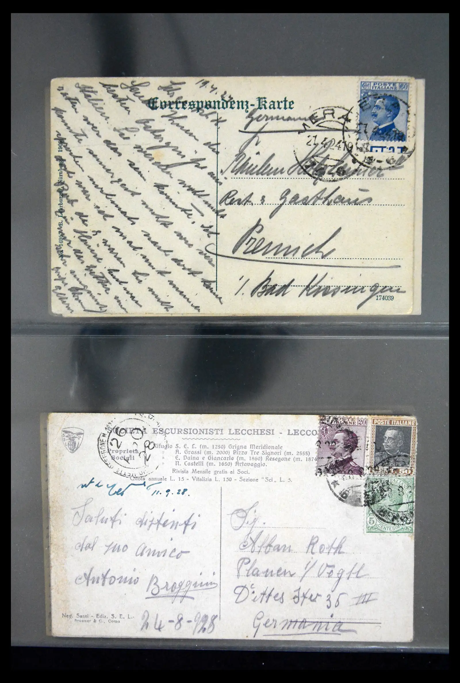 41256 0060 - Stamp collection 41256 Italy postcard collection 1900-1945.