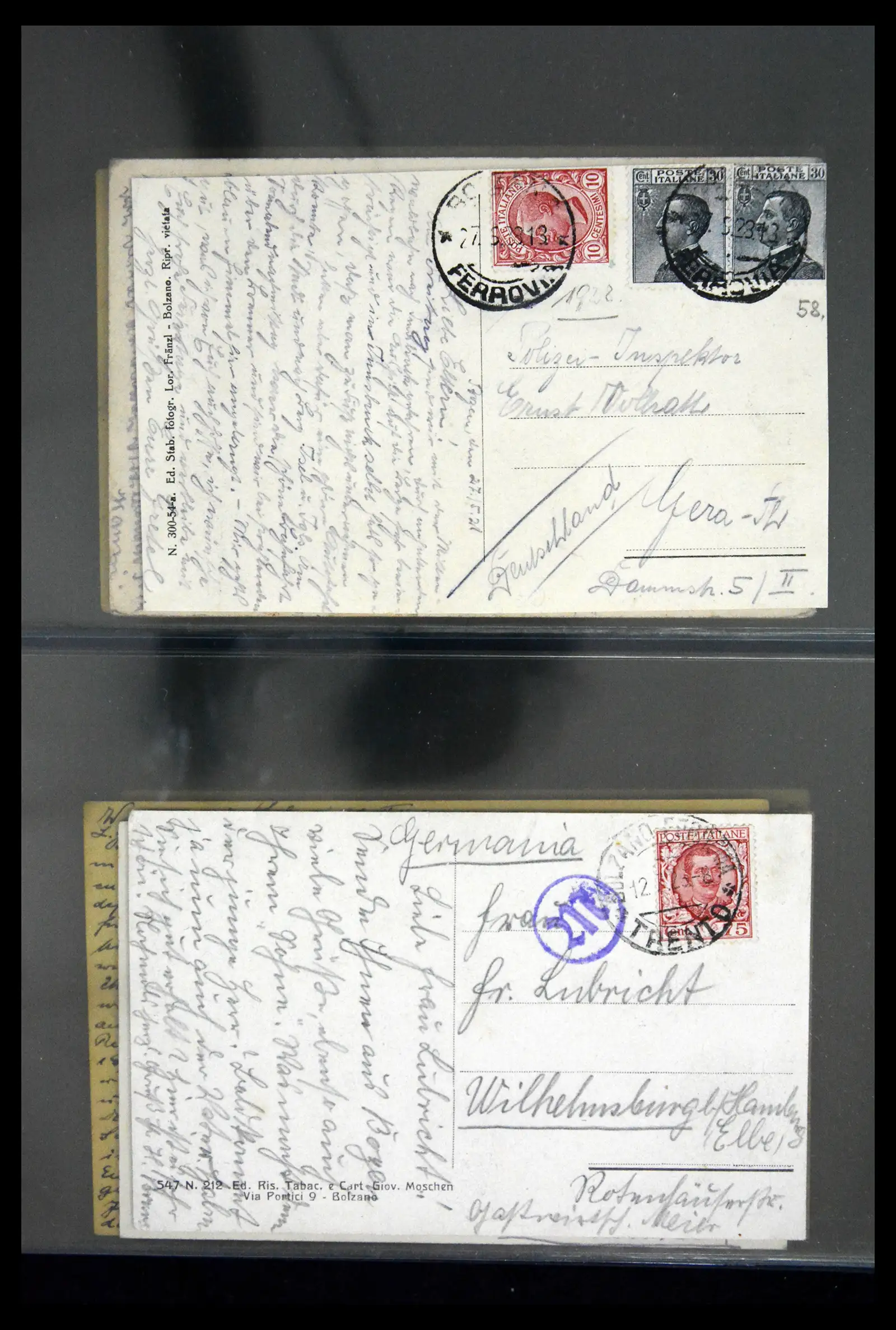 41256 0062 - Stamp collection 41256 Italy postcard collection 1900-1945.