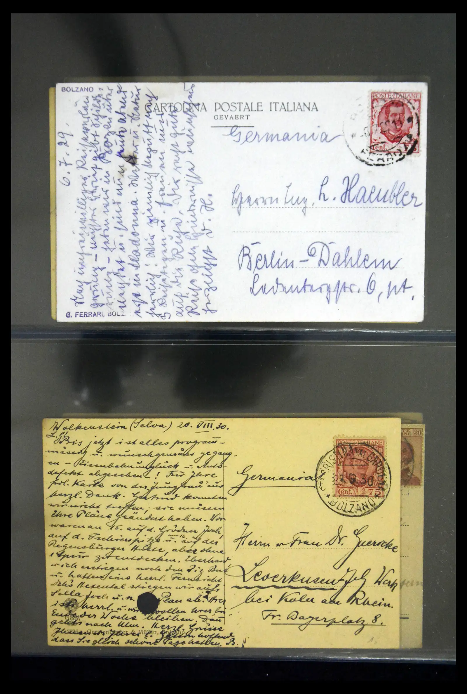 41256 0064 - Stamp collection 41256 Italy postcard collection 1900-1945.