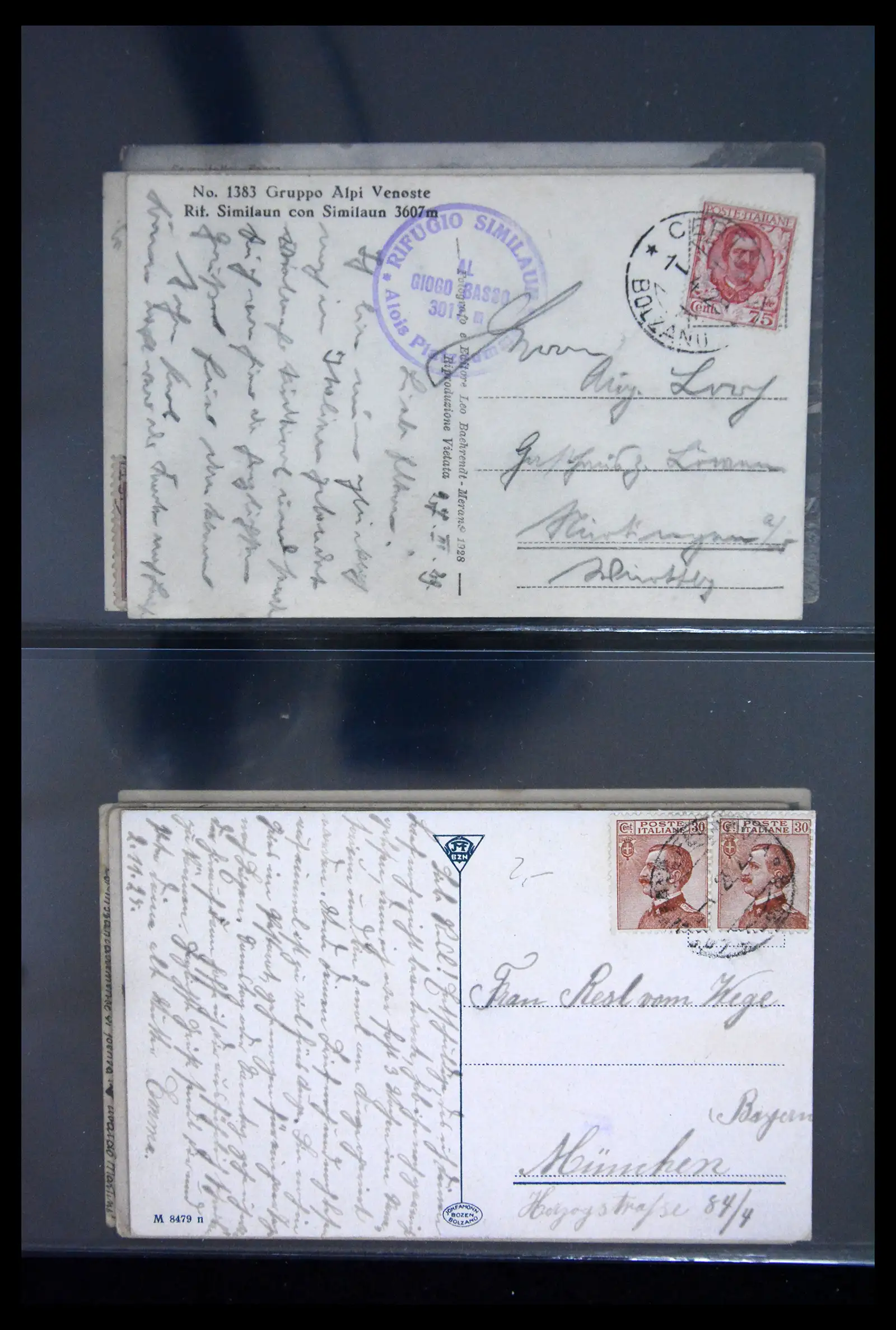 41256 0066 - Stamp collection 41256 Italy postcard collection 1900-1945.