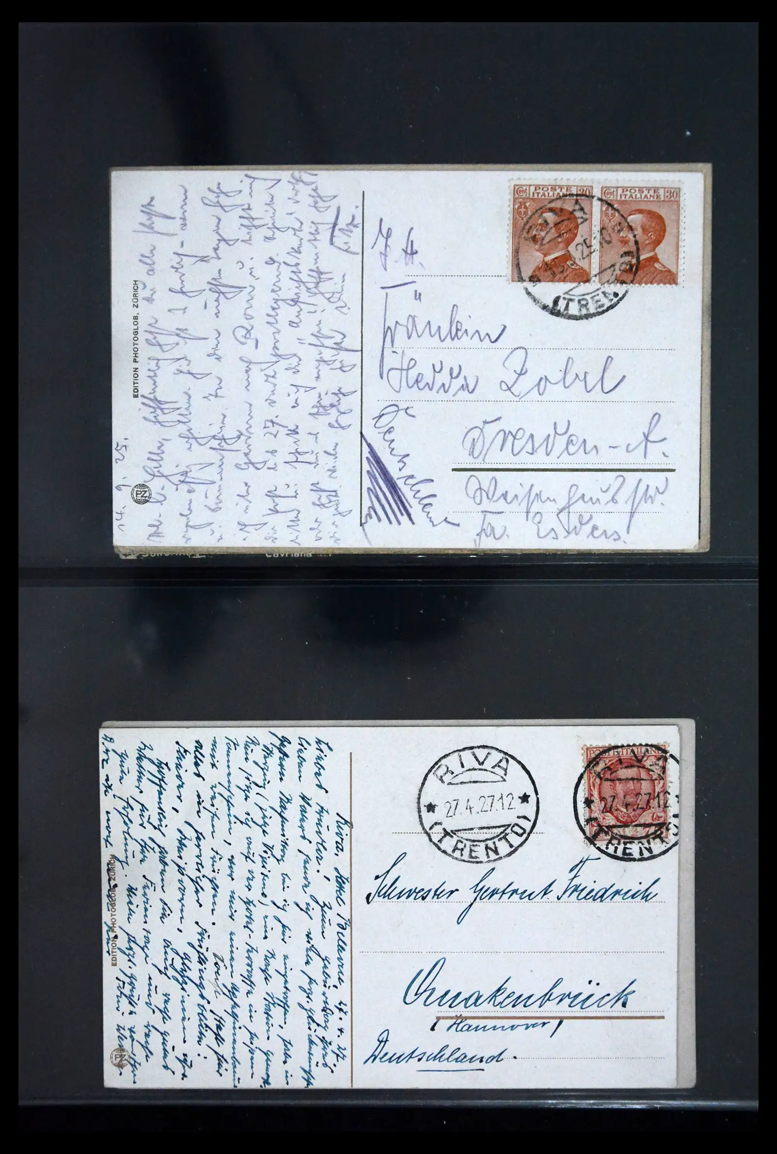 41256 0077 - Stamp collection 41256 Italy postcard collection 1900-1945.