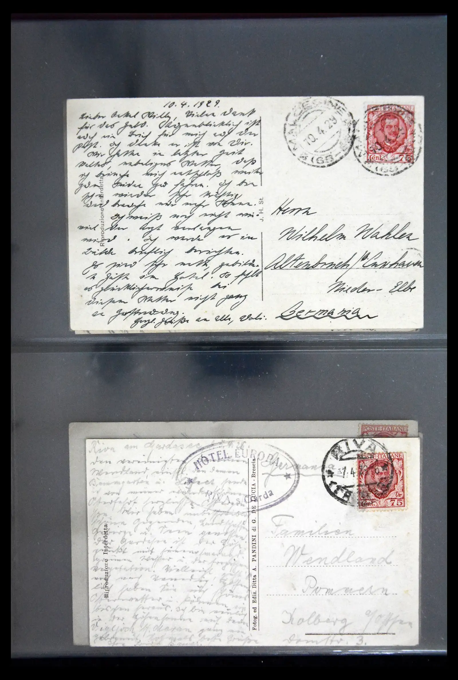 41256 0081 - Stamp collection 41256 Italy postcard collection 1900-1945.