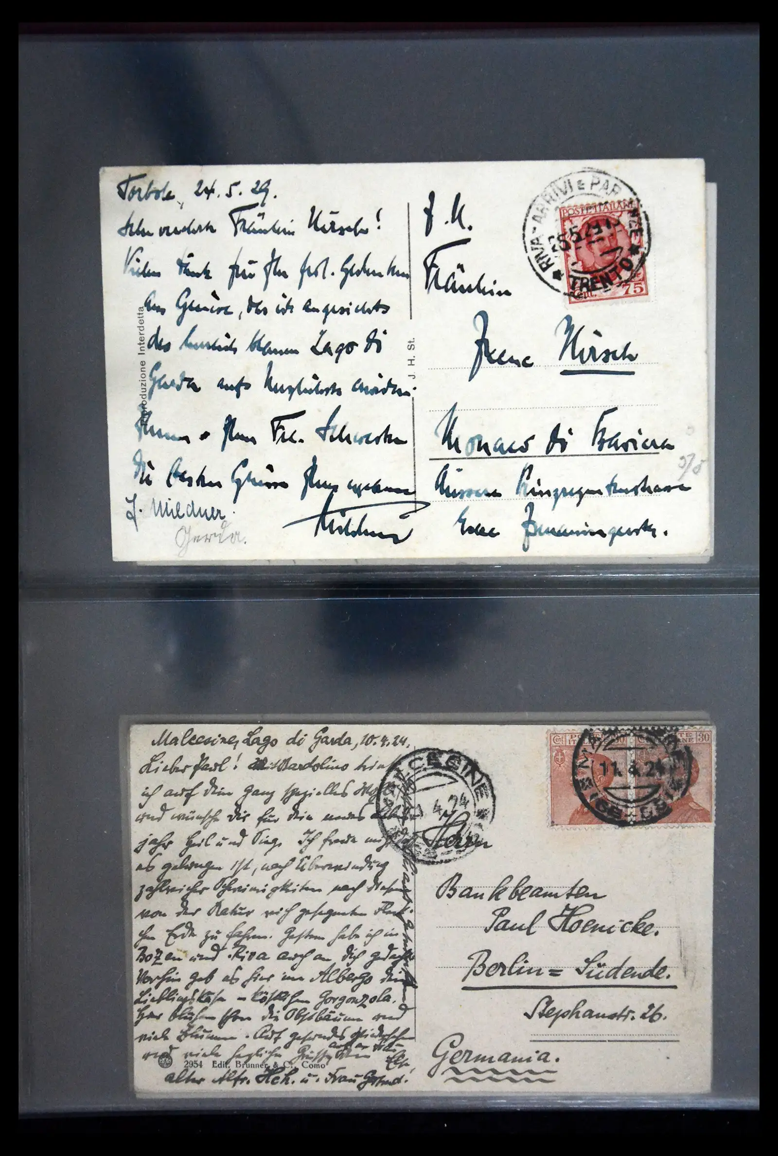 41256 0085 - Stamp collection 41256 Italy postcard collection 1900-1945.