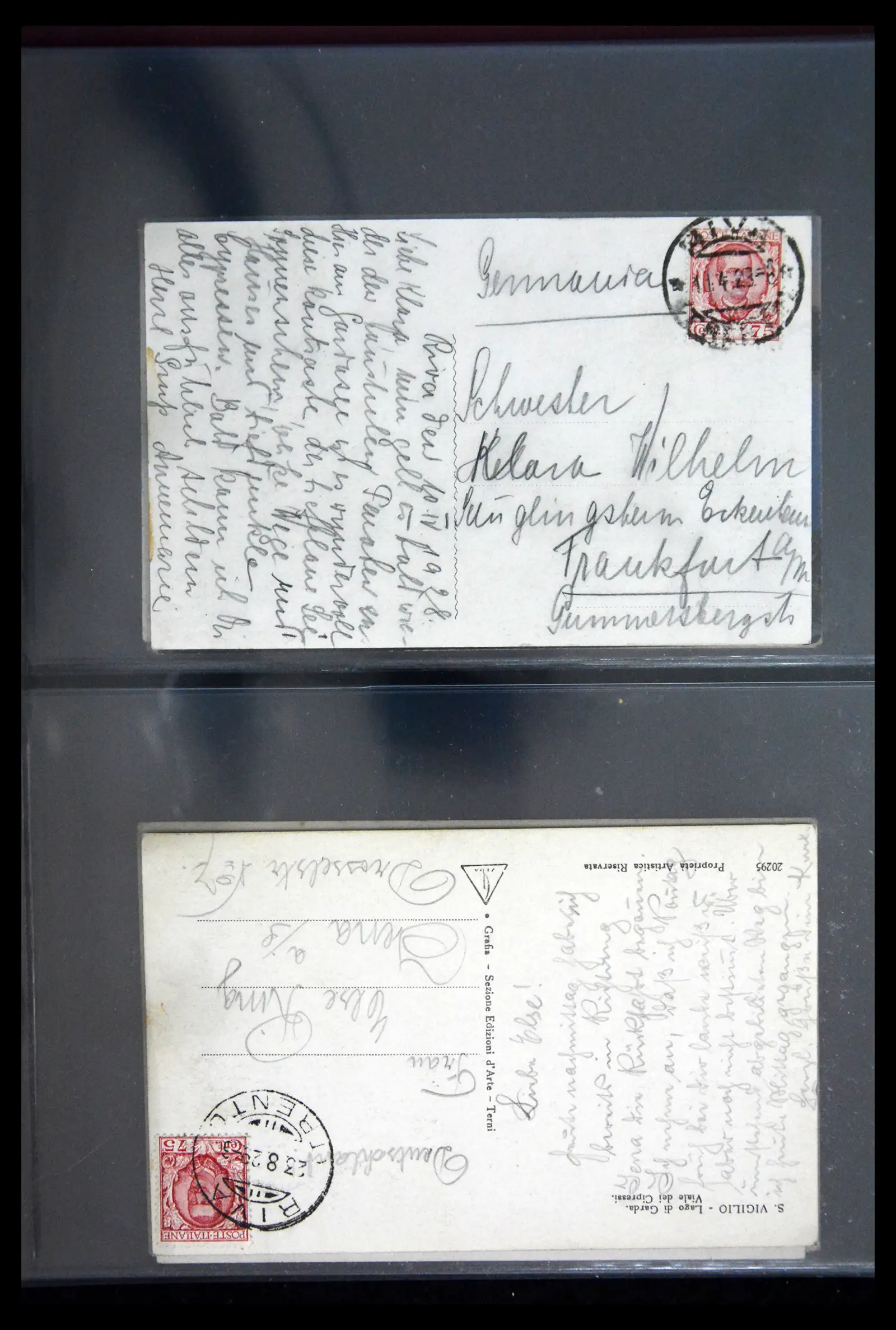 41256 0087 - Stamp collection 41256 Italy postcard collection 1900-1945.