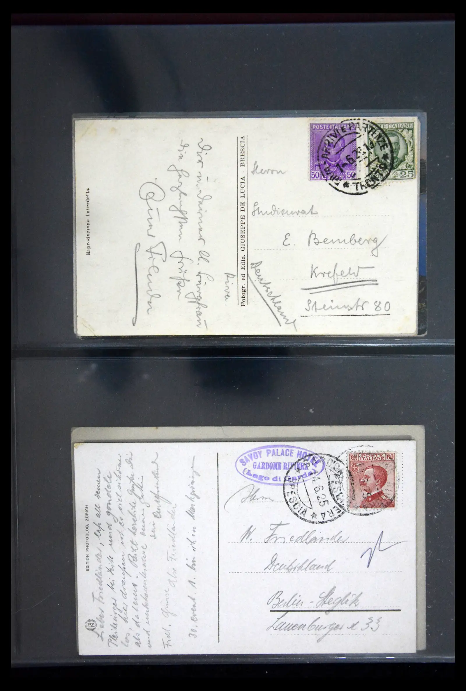 41256 0088 - Stamp collection 41256 Italy postcard collection 1900-1945.