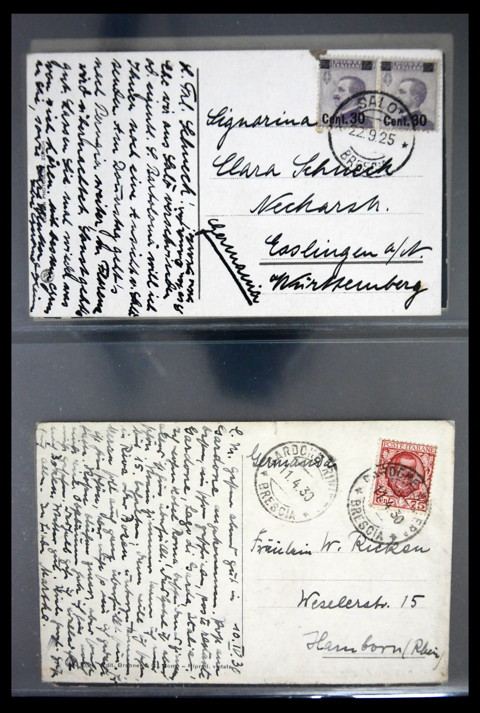 41256 0090 - Stamp collection 41256 Italy postcard collection 1900-1945.