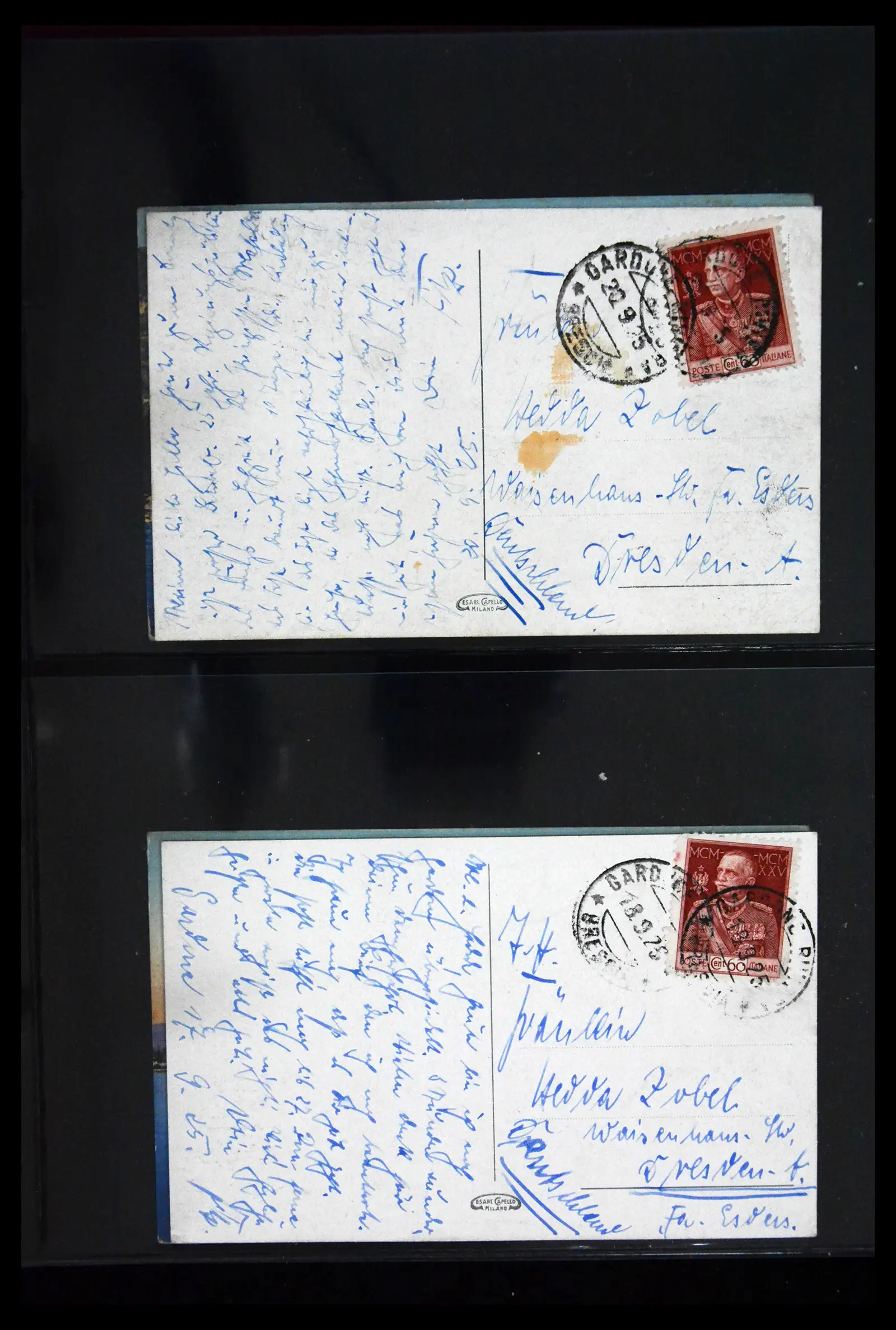 41256 0091 - Stamp collection 41256 Italy postcard collection 1900-1945.