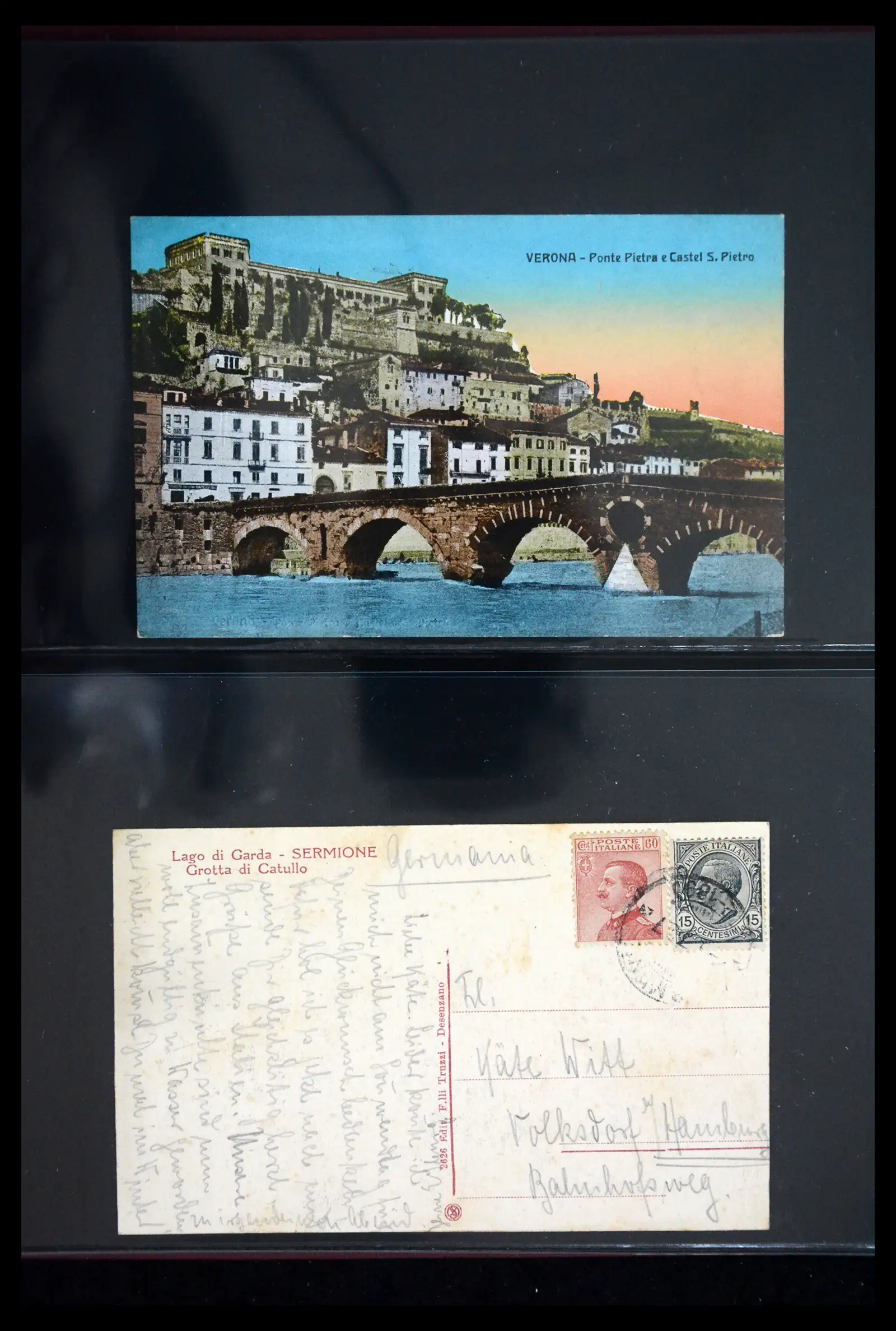 41256 0098 - Stamp collection 41256 Italy postcard collection 1900-1945.