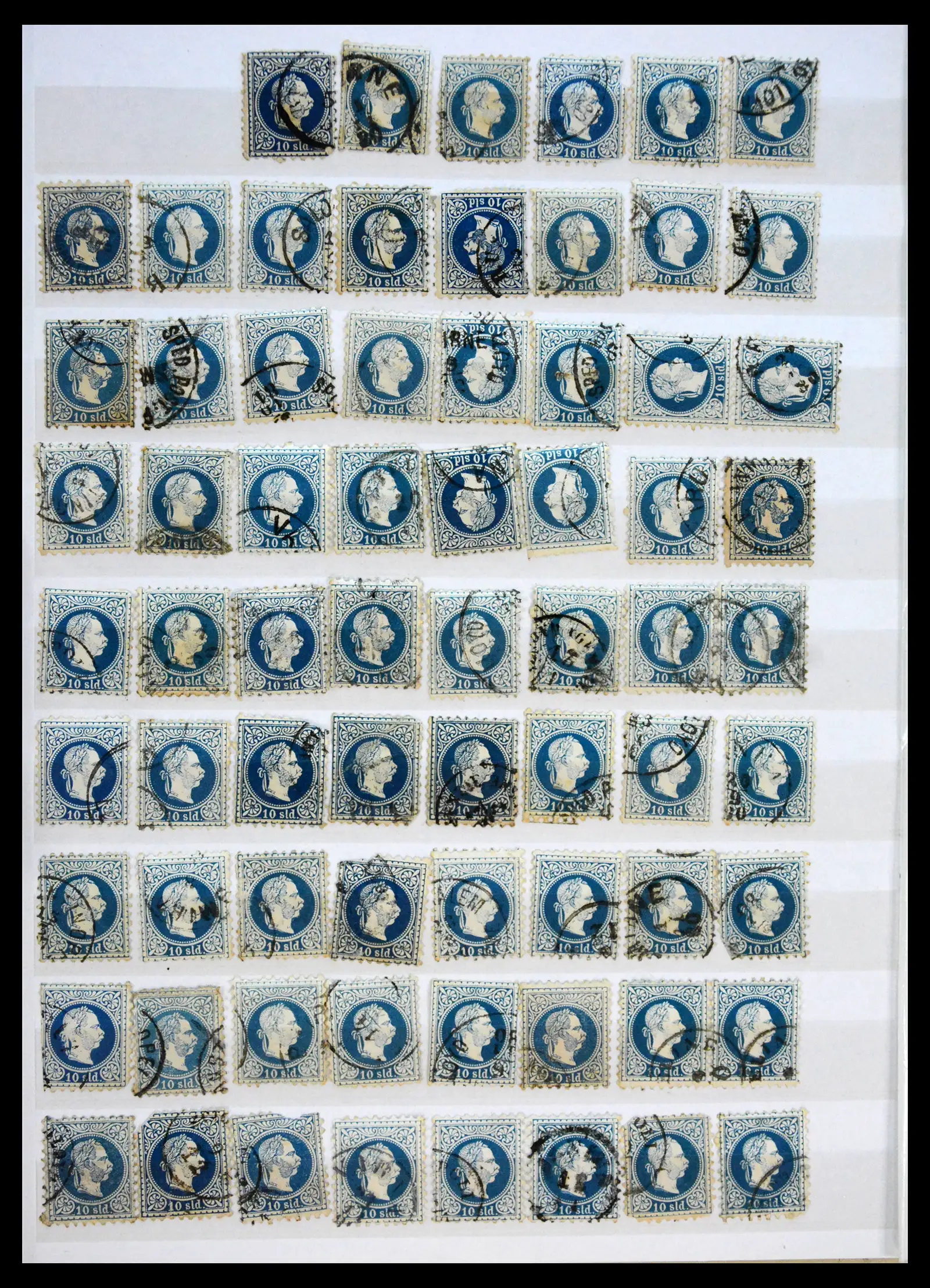 41261 0006 - Stamp collection 41261 Austrian postage in the Levant 1867-1883.