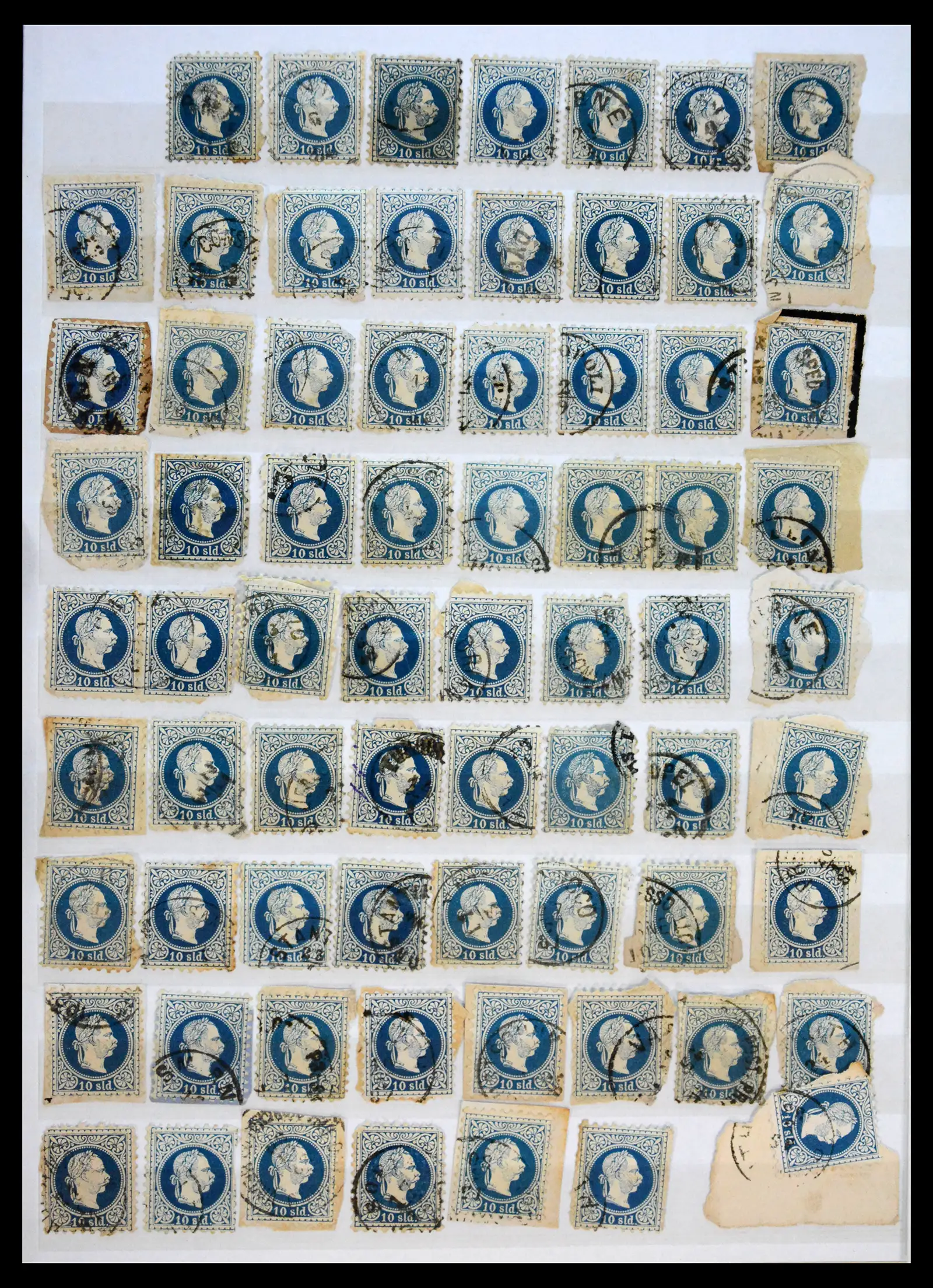 41261 0012 - Stamp collection 41261 Austrian postage in the Levant 1867-1883.