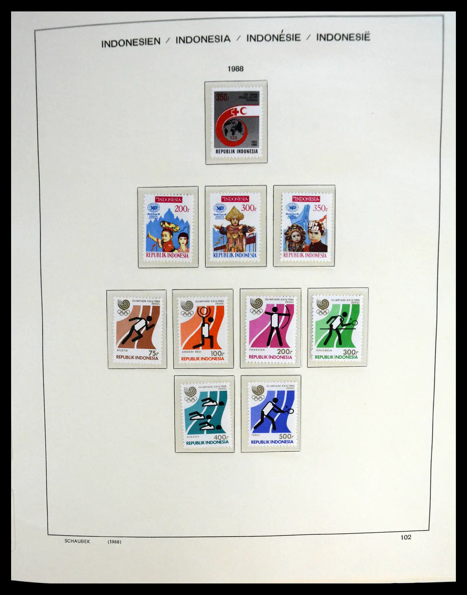 41266 0072 - Stamp collection 41266 Indonesia overcomplete 1950-2019!!