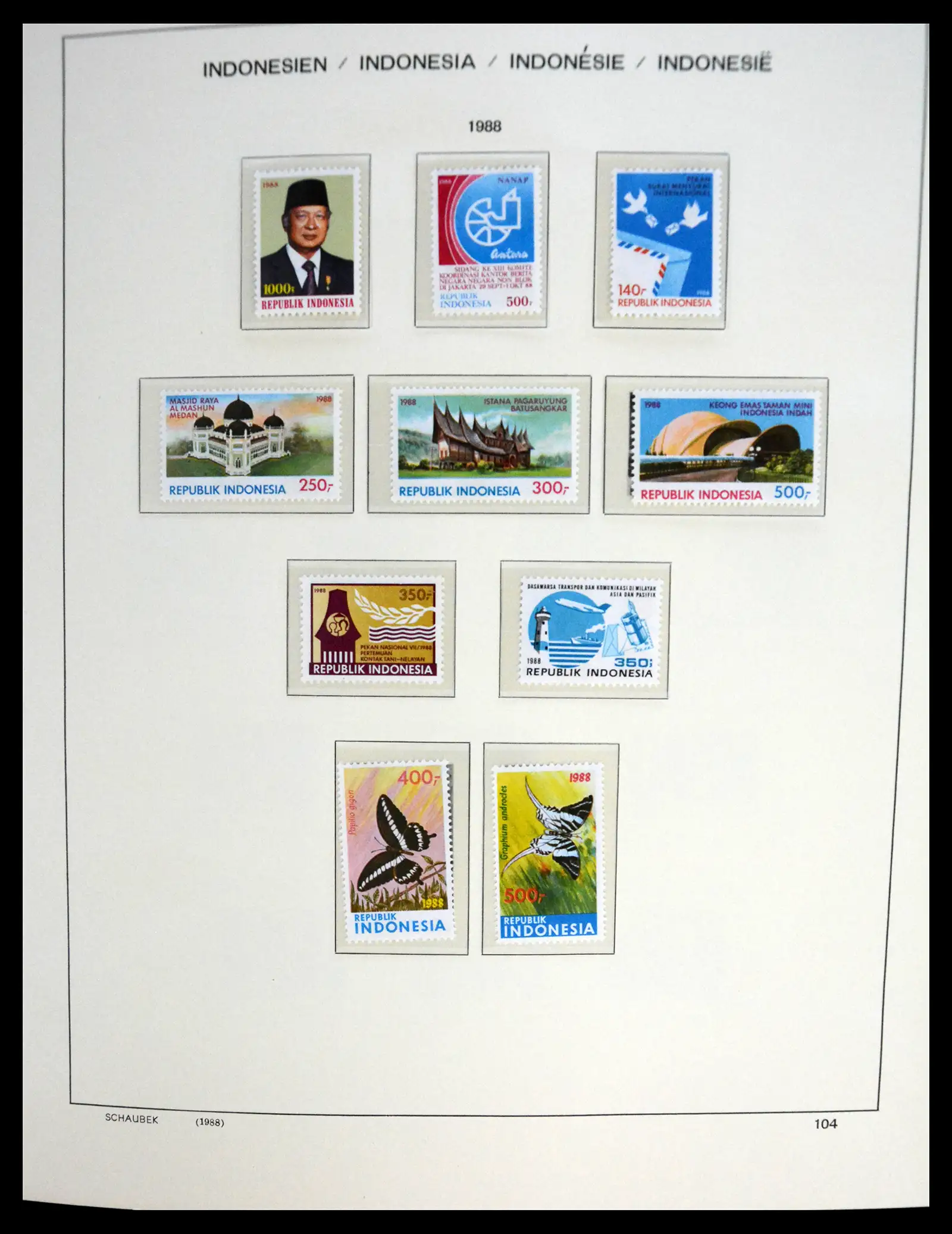 41266 0074 - Stamp collection 41266 Indonesia overcomplete 1950-2019!!