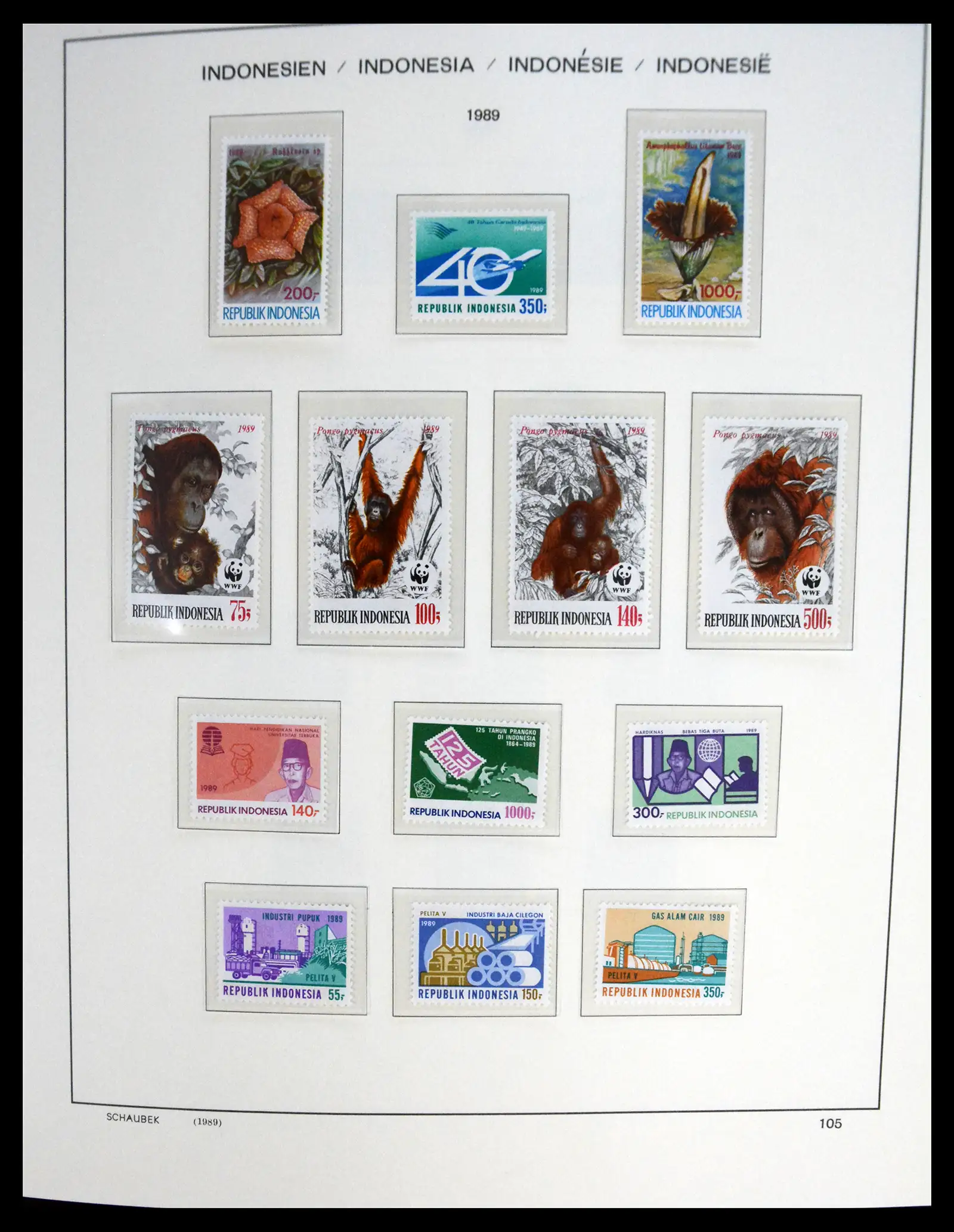 41266 0075 - Stamp collection 41266 Indonesia overcomplete 1950-2019!!