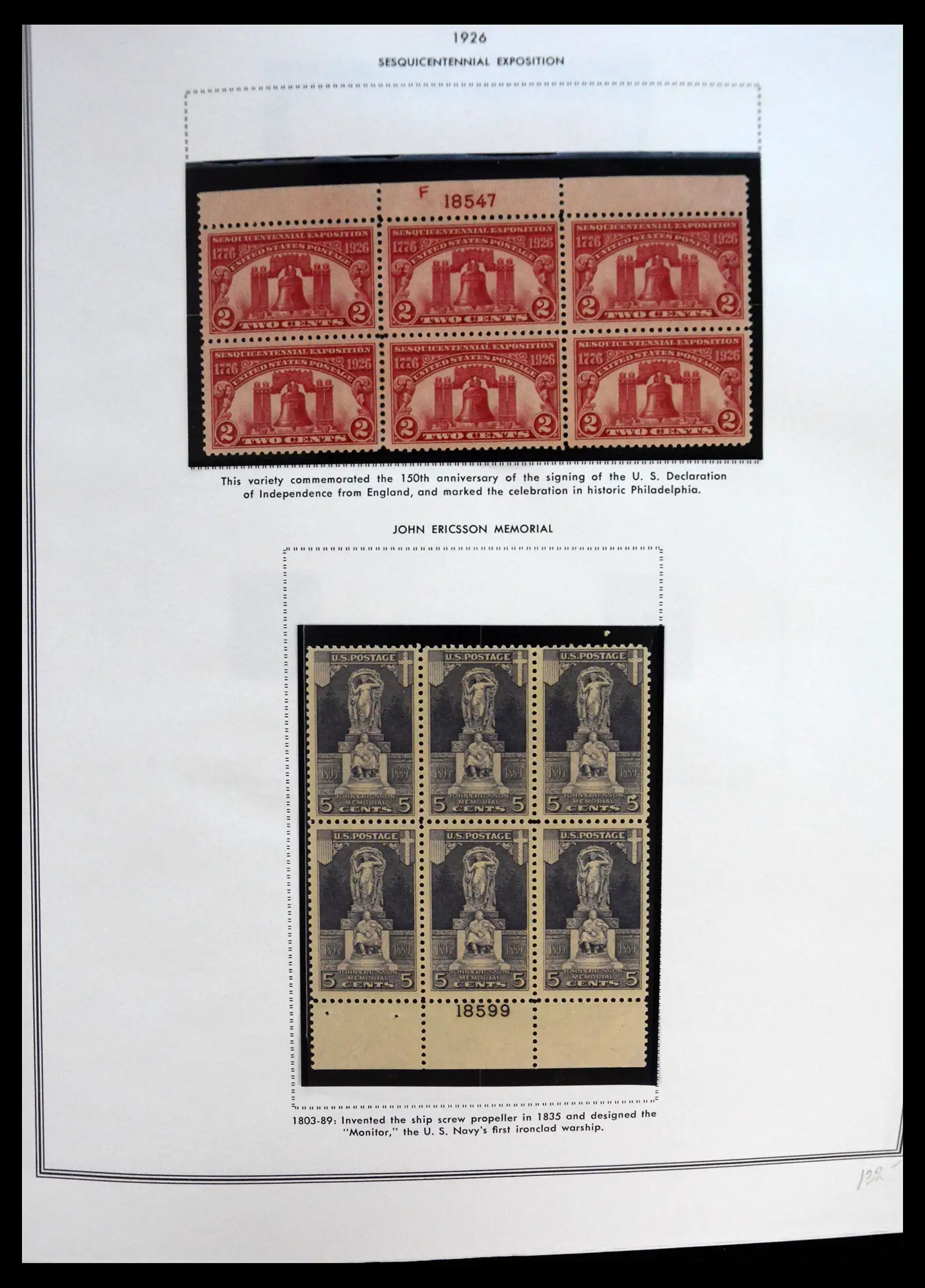 41267 0002 - Postzegelverzameling 41267 USA plate block collectie 1925-1985.
