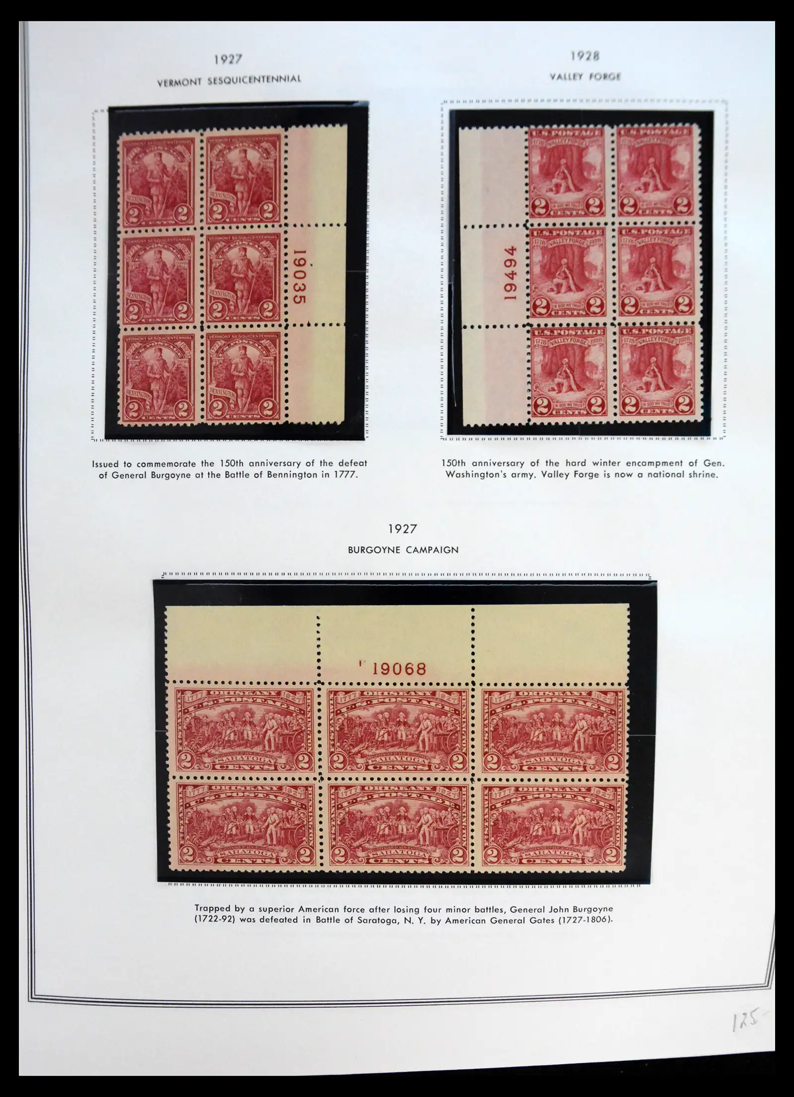 41267 0007 - Postzegelverzameling 41267 USA plate block collectie 1925-1985.