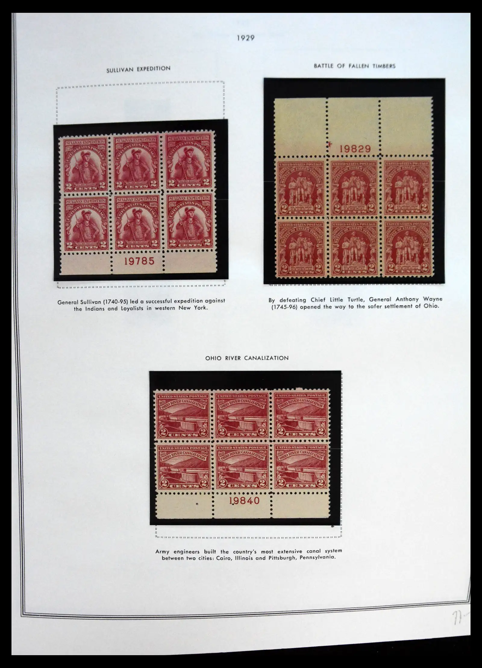 41267 0010 - Postzegelverzameling 41267 USA plate block collectie 1925-1985.