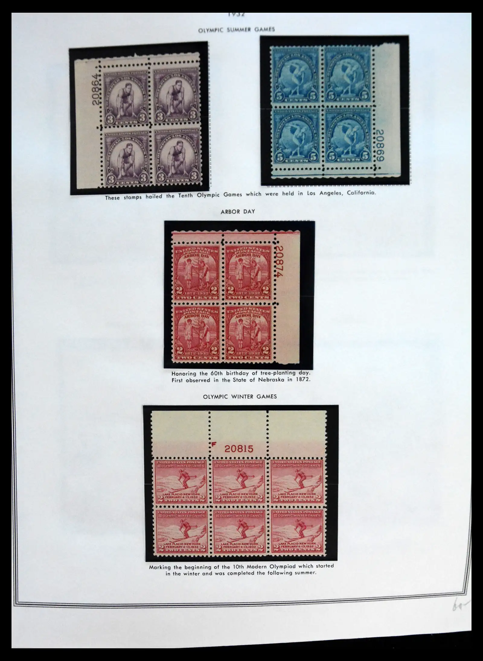 41267 0016 - Postzegelverzameling 41267 USA plate block collectie 1925-1985.