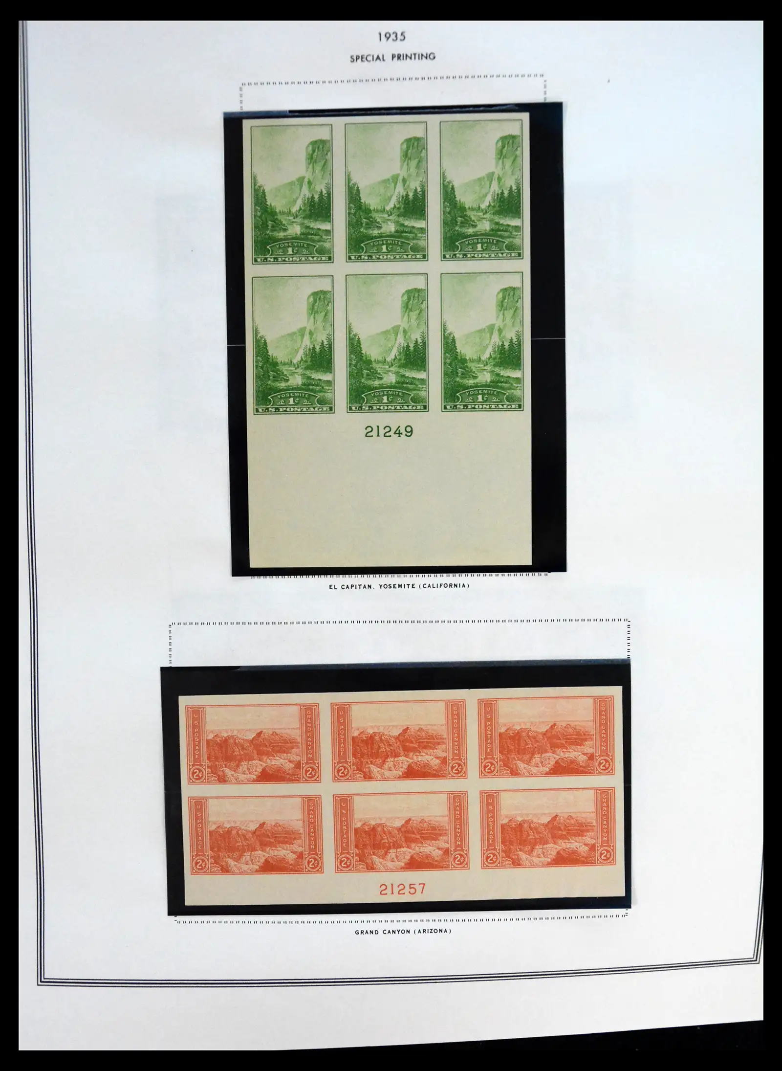 41267 0029 - Postzegelverzameling 41267 USA plate block collectie 1925-1985.