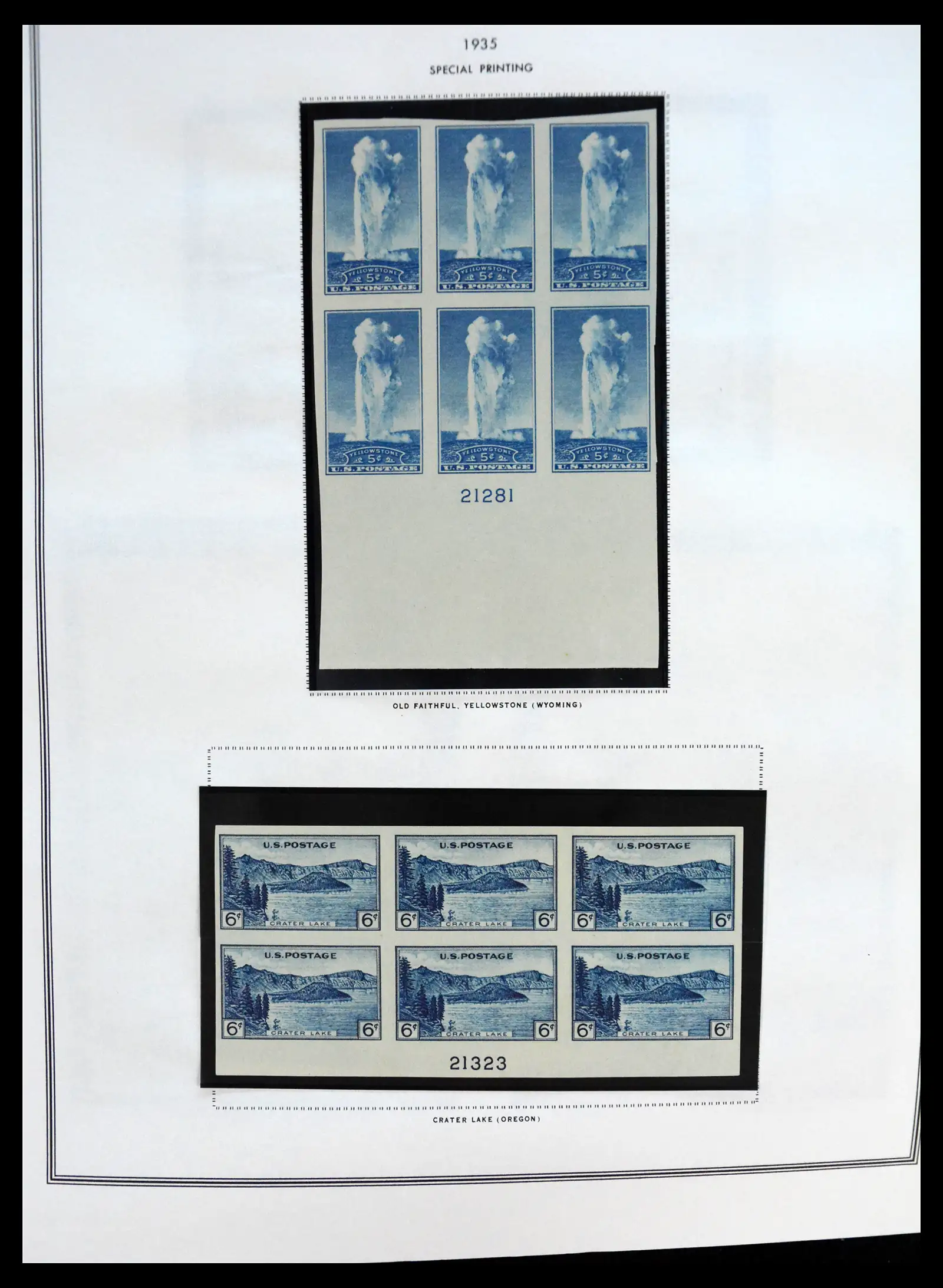 41267 0031 - Postzegelverzameling 41267 USA plate block collectie 1925-1985.