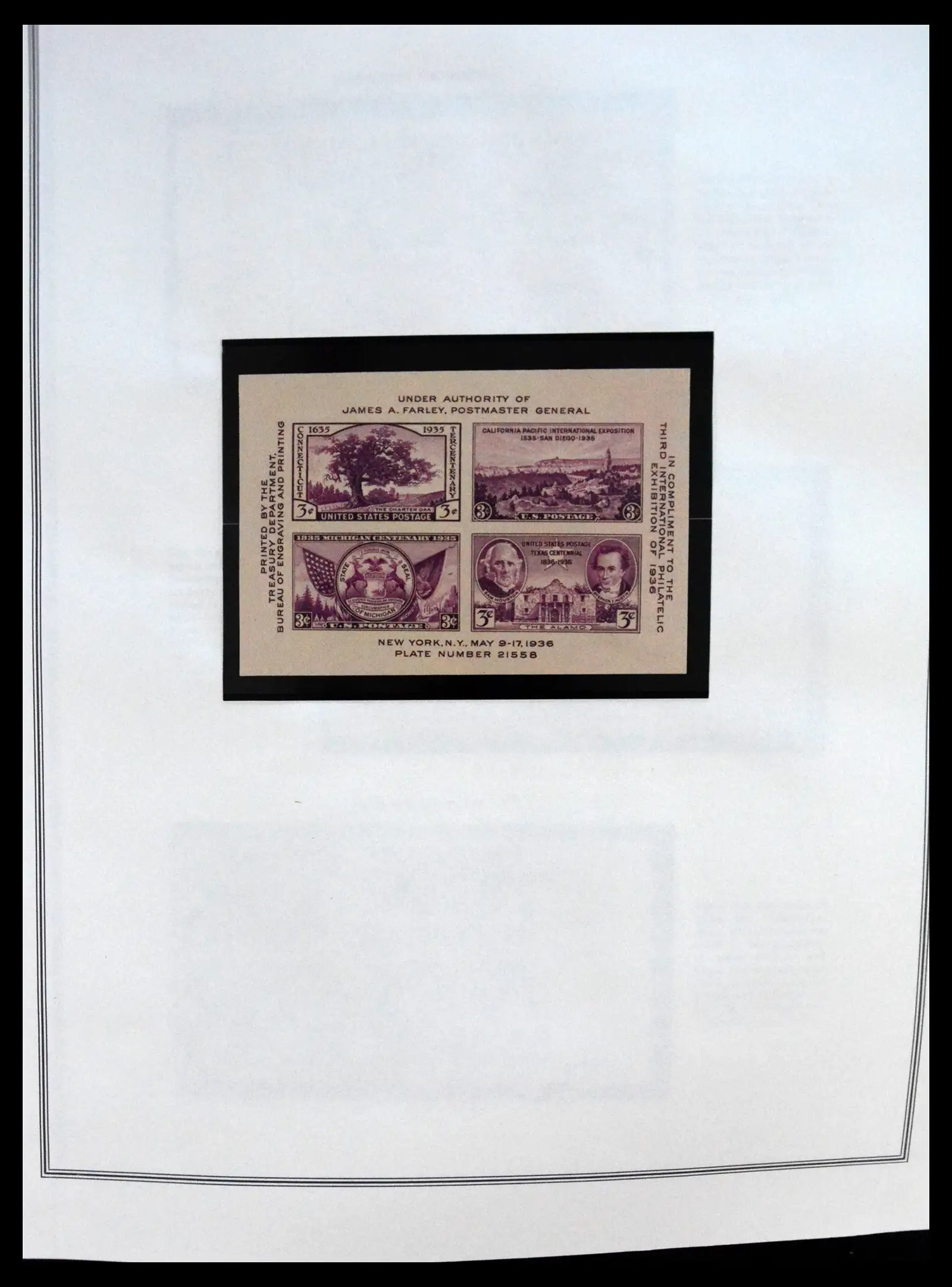 41267 0034 - Postzegelverzameling 41267 USA plate block collectie 1925-1985.