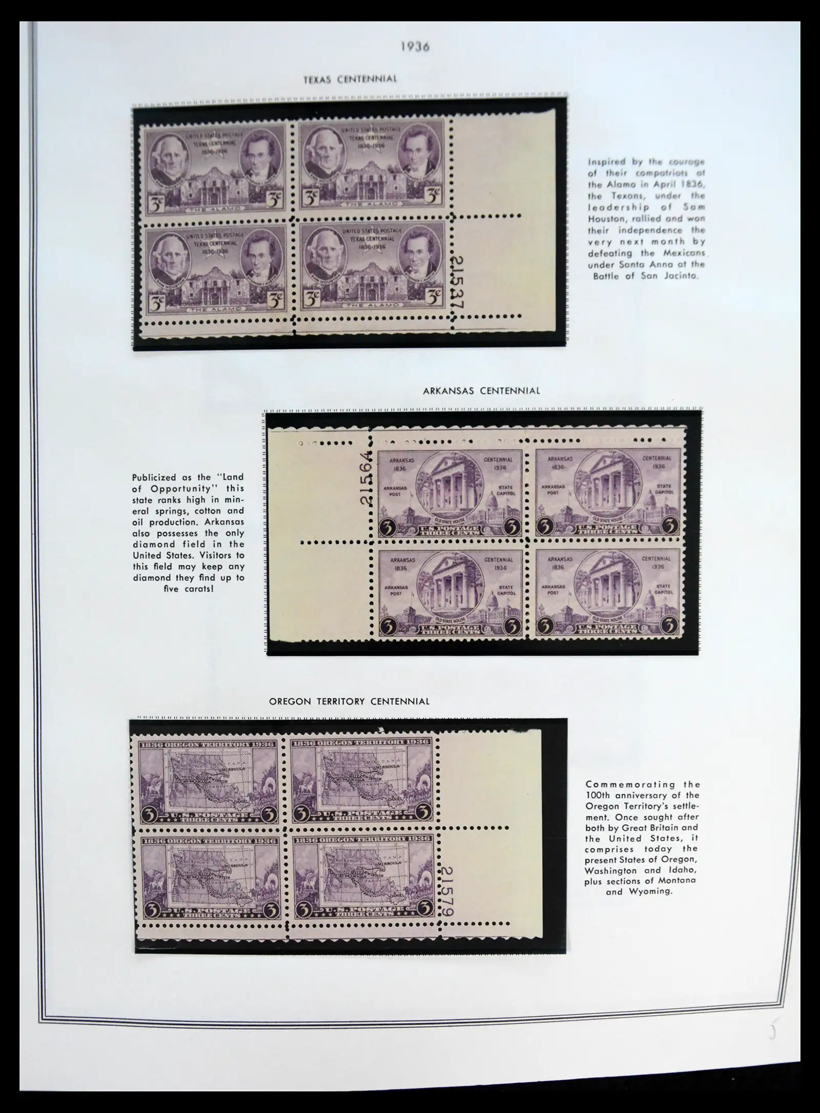 41267 0037 - Postzegelverzameling 41267 USA plate block collectie 1925-1985.