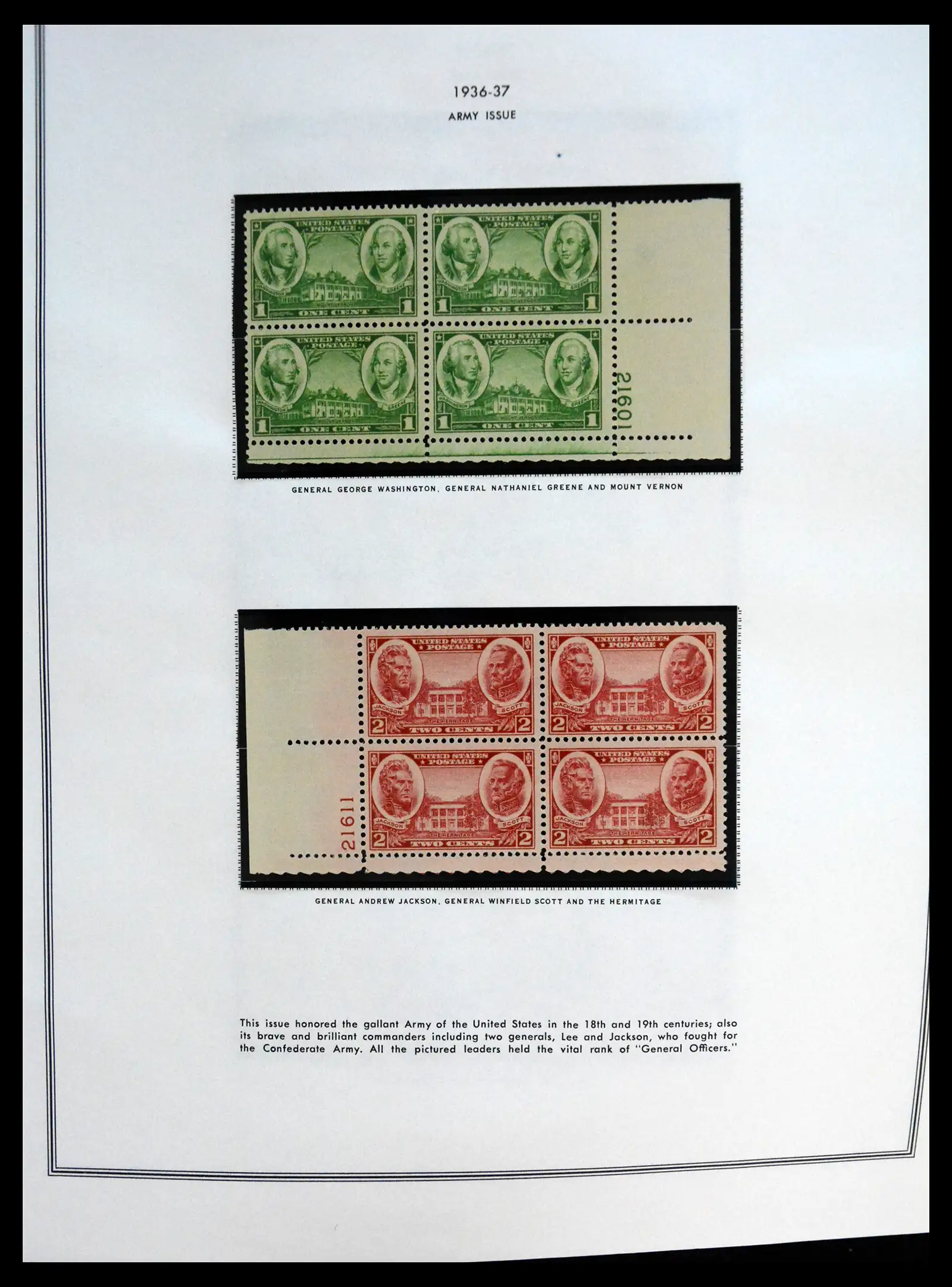 41267 0038 - Postzegelverzameling 41267 USA plate block collectie 1925-1985.