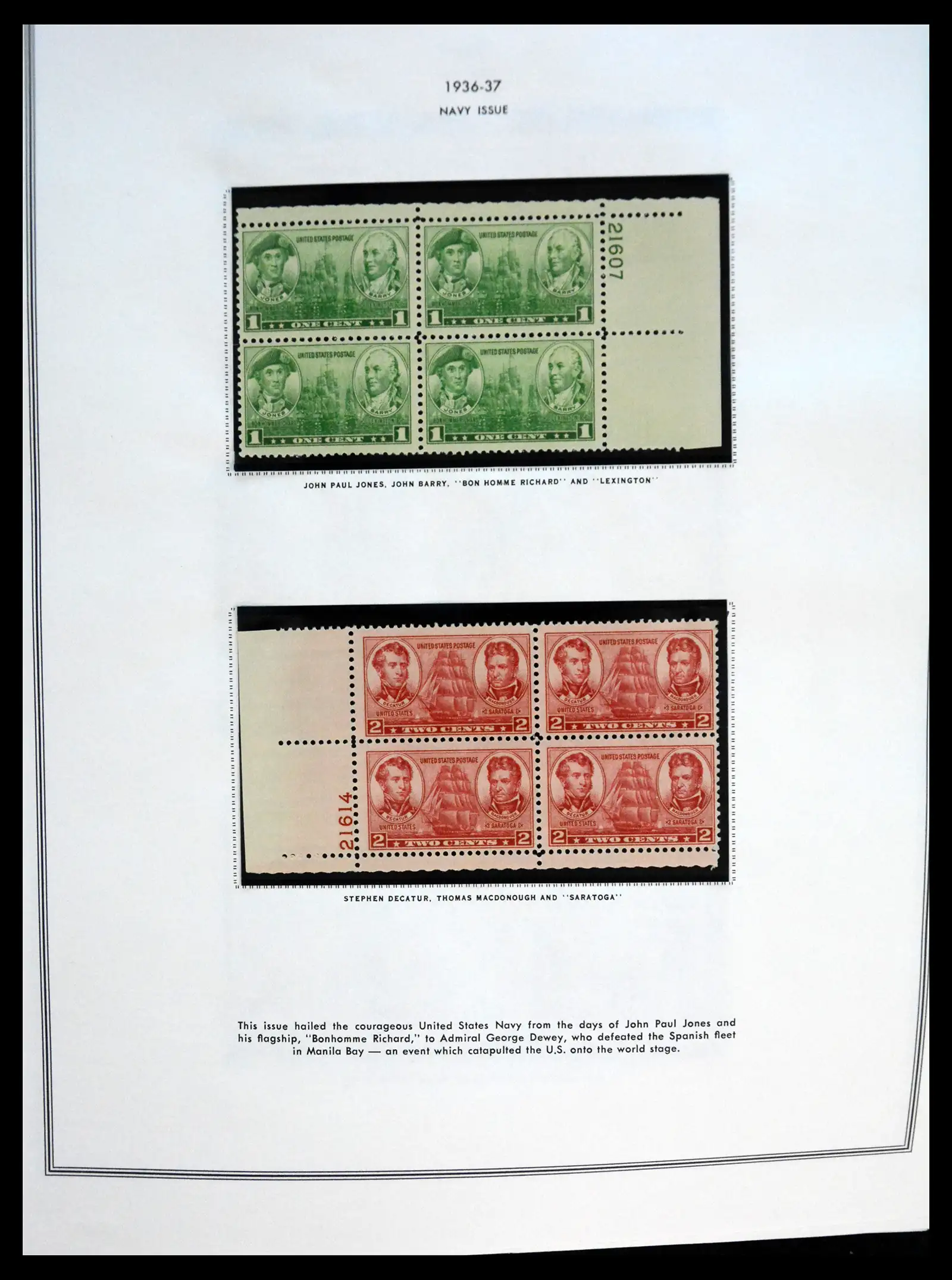 41267 0040 - Postzegelverzameling 41267 USA plate block collectie 1925-1985.