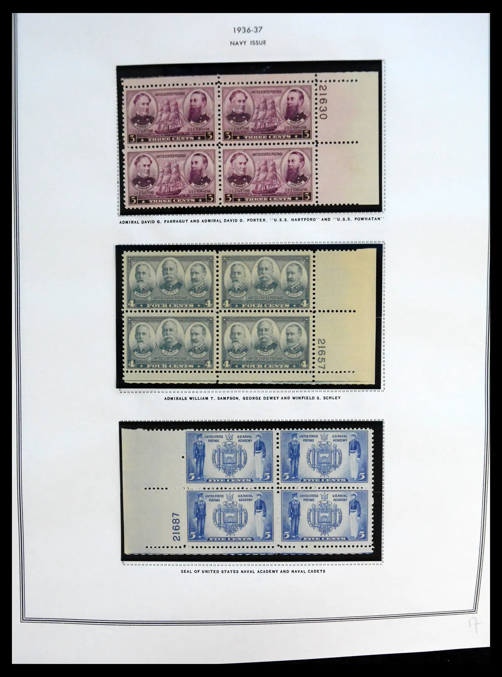 41267 0041 - Postzegelverzameling 41267 USA plate block collectie 1925-1985.