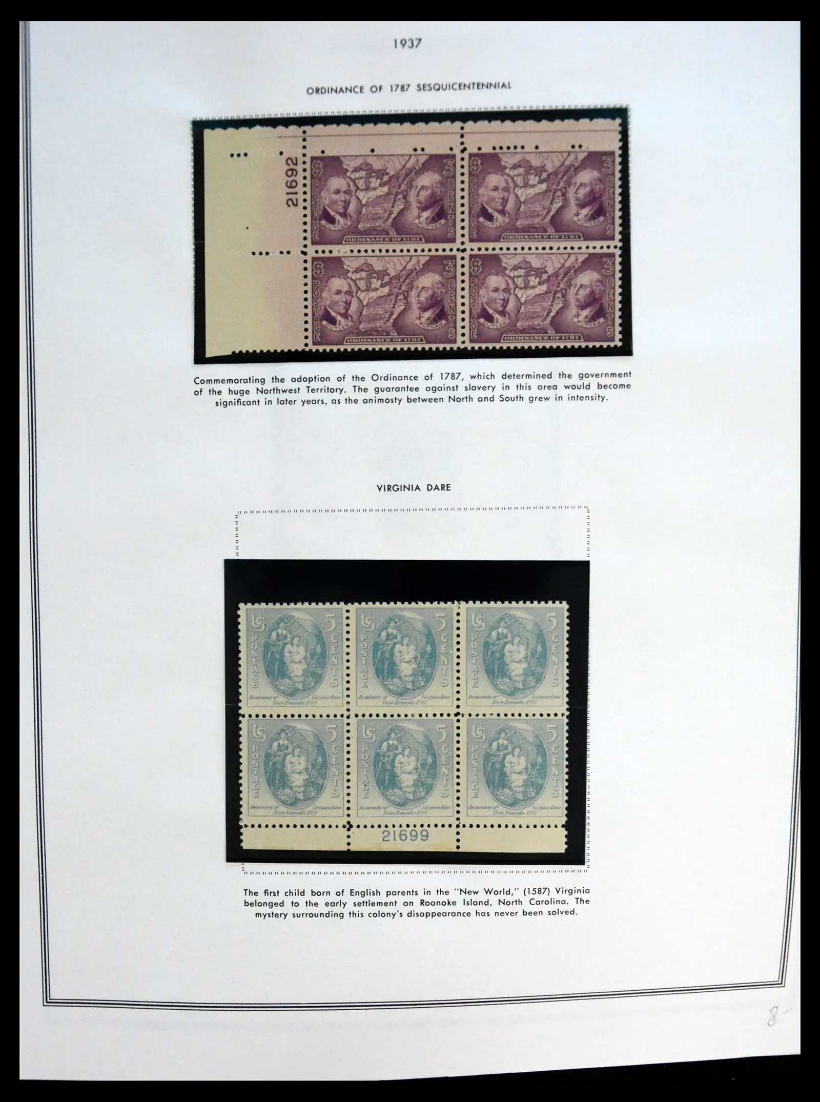 41267 0042 - Postzegelverzameling 41267 USA plate block collectie 1925-1985.