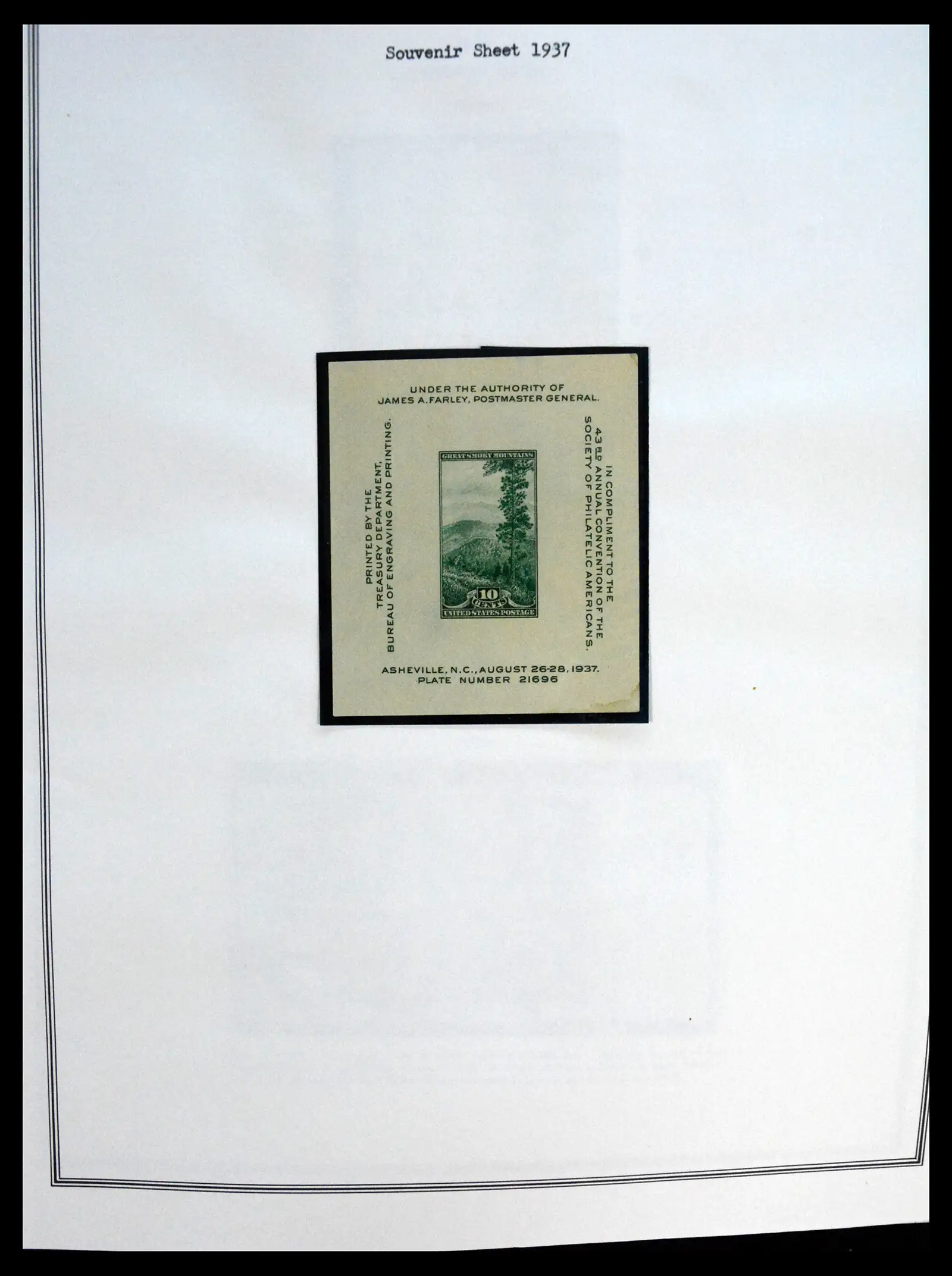 41267 0043 - Postzegelverzameling 41267 USA plate block collectie 1925-1985.