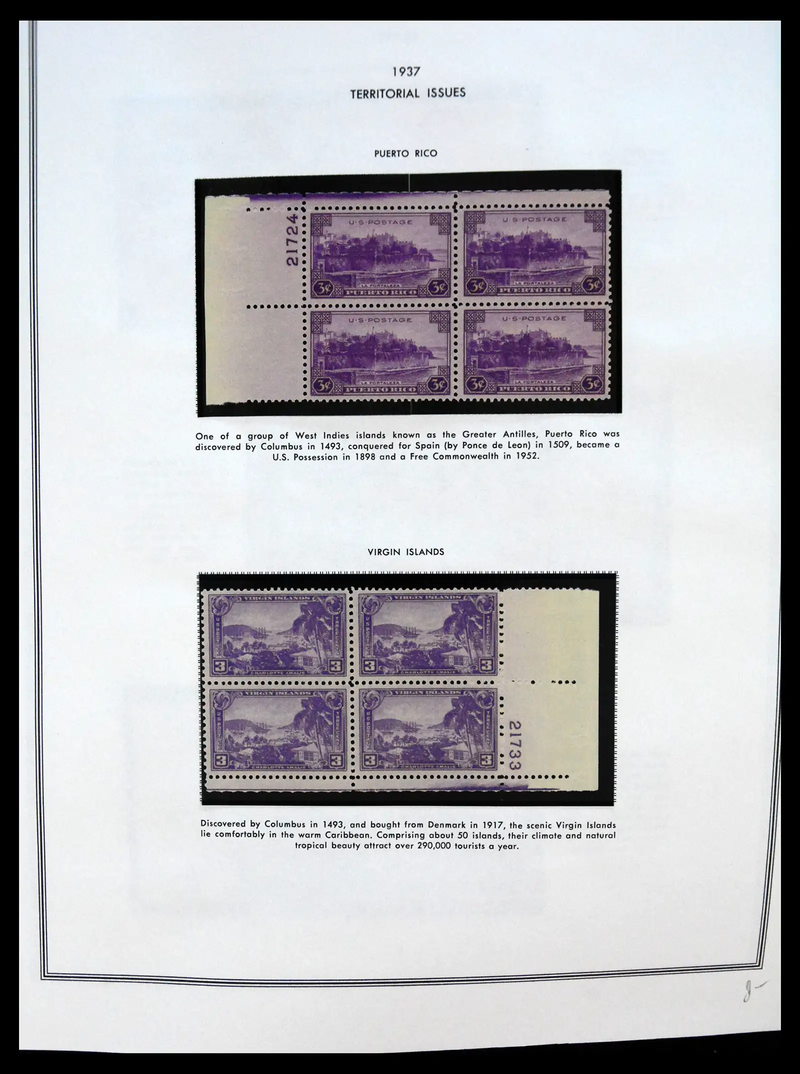 41267 0045 - Postzegelverzameling 41267 USA plate block collectie 1925-1985.