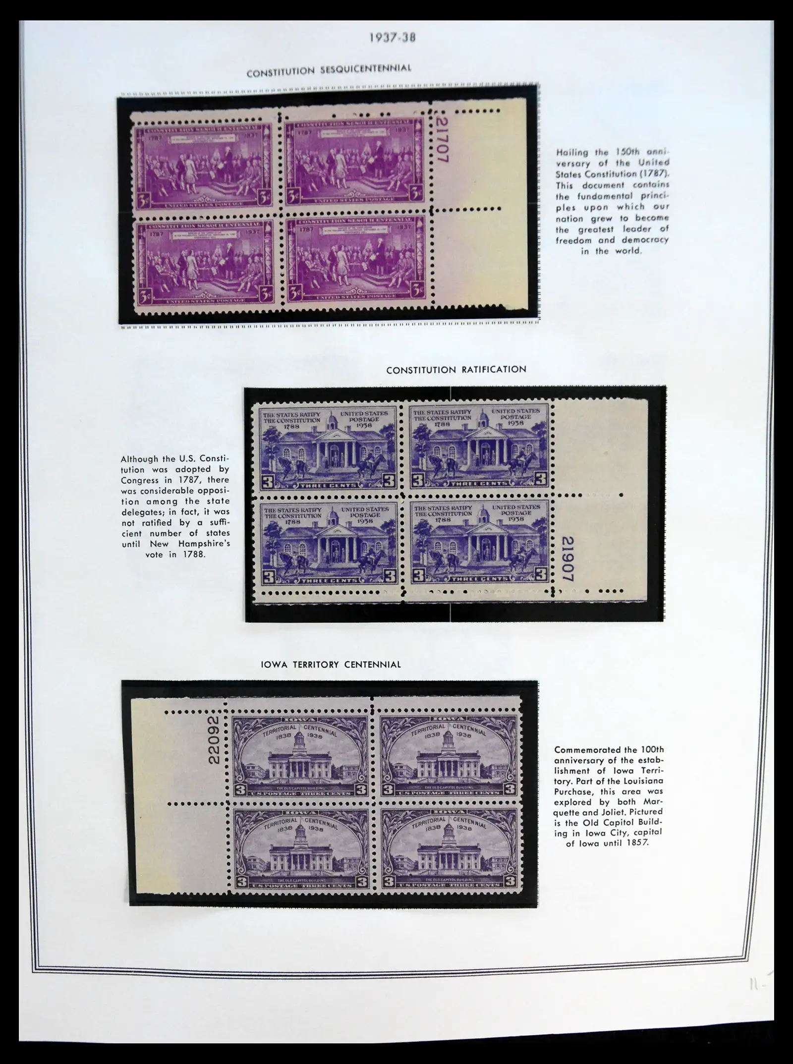 41267 0046 - Postzegelverzameling 41267 USA plate block collectie 1925-1985.