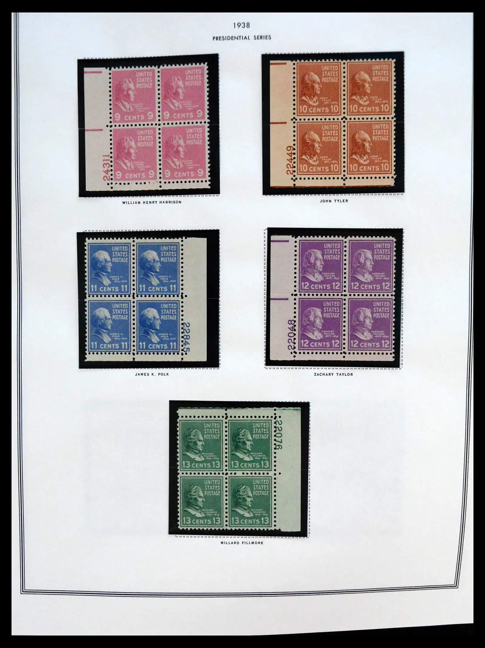 41267 0049 - Postzegelverzameling 41267 USA plate block collectie 1925-1985.