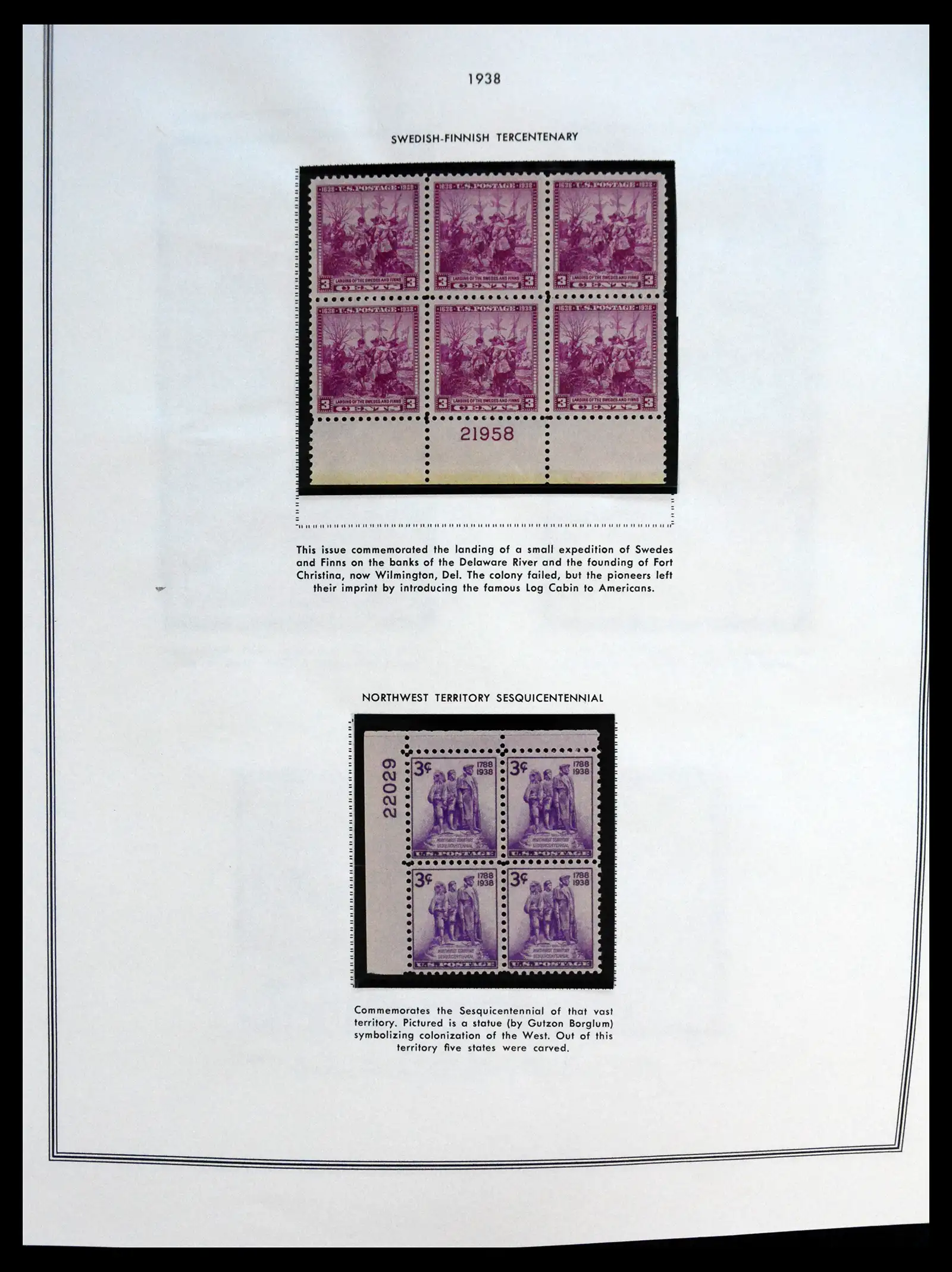 41267 0053 - Postzegelverzameling 41267 USA plate block collectie 1925-1985.