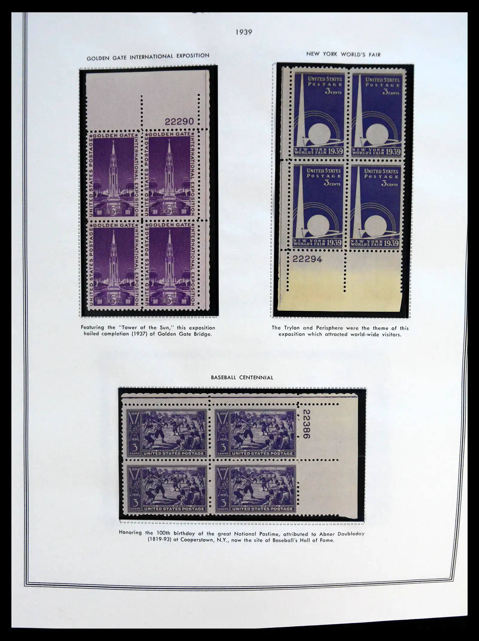 41267 0054 - Postzegelverzameling 41267 USA plate block collectie 1925-1985.