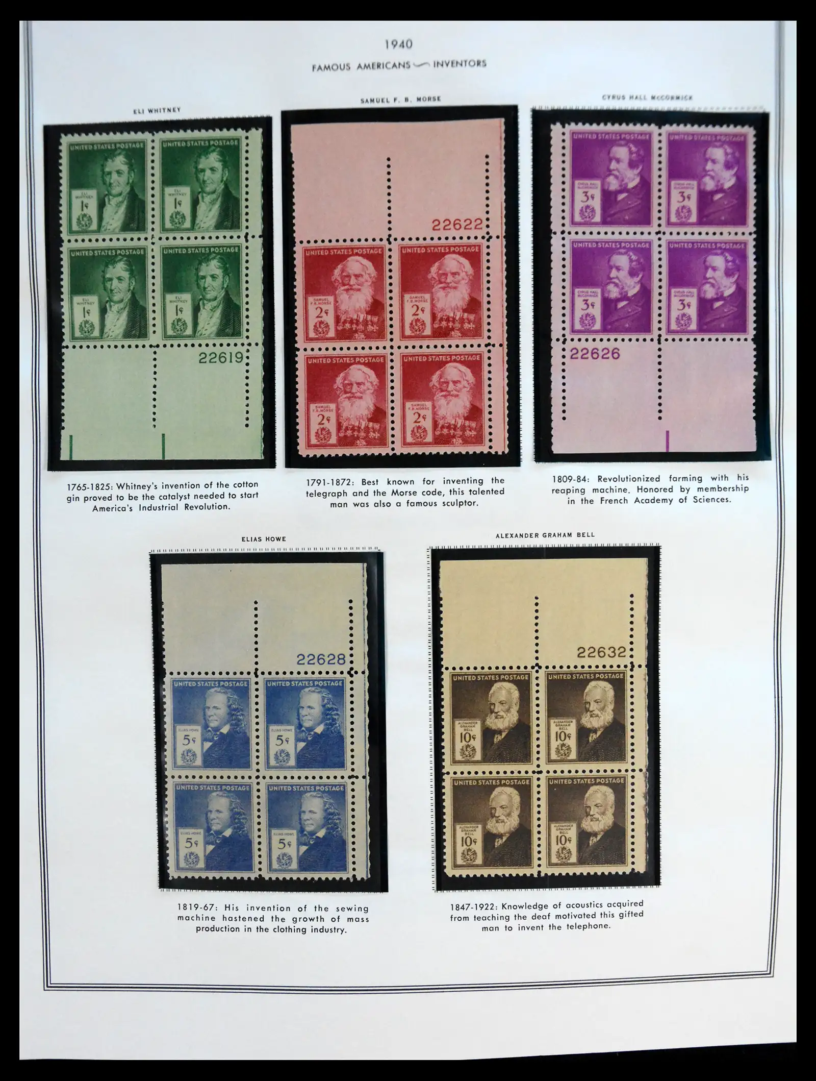 41267 0063 - Postzegelverzameling 41267 USA plate block collectie 1925-1985.
