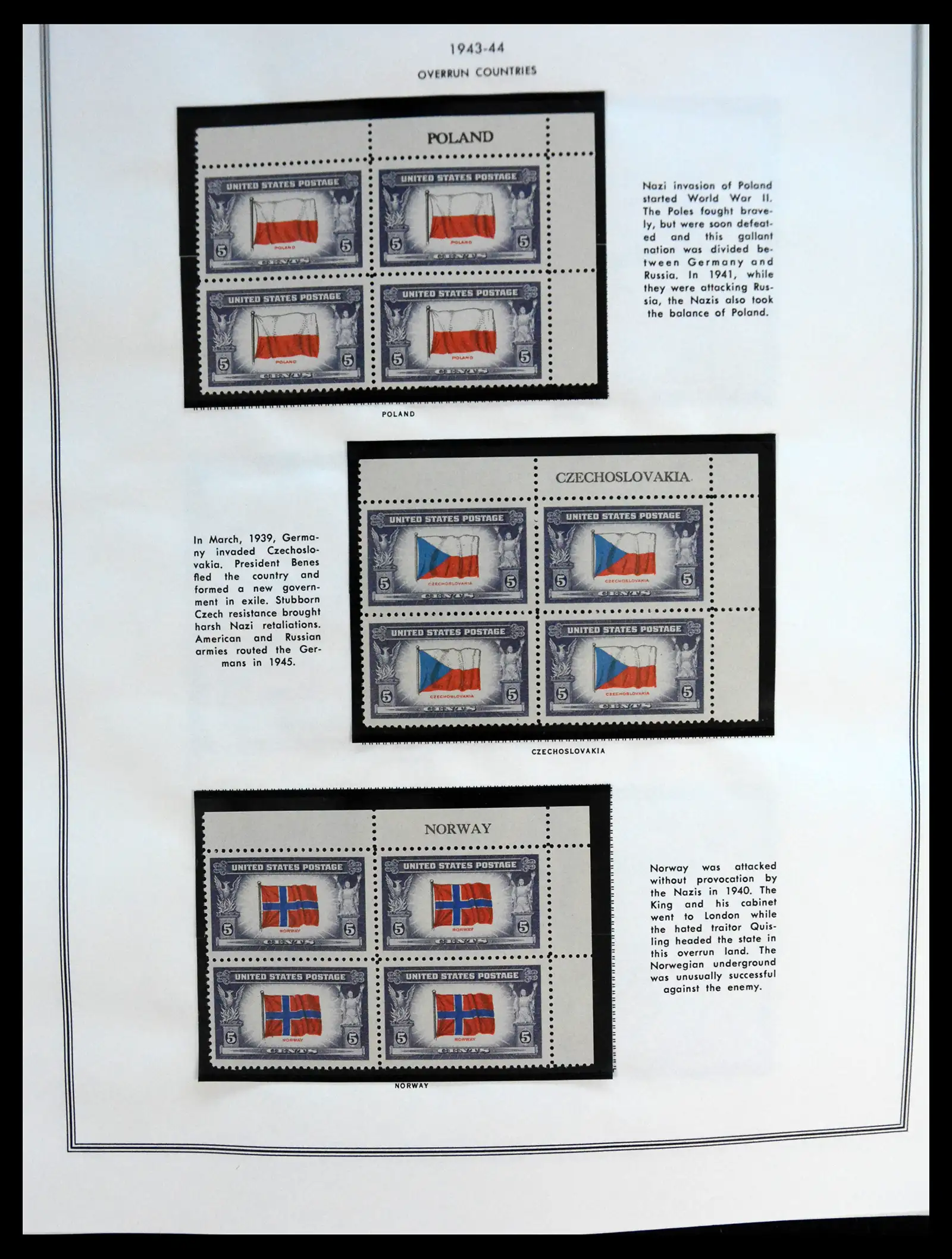 41267 0068 - Postzegelverzameling 41267 USA plate block collectie 1925-1985.