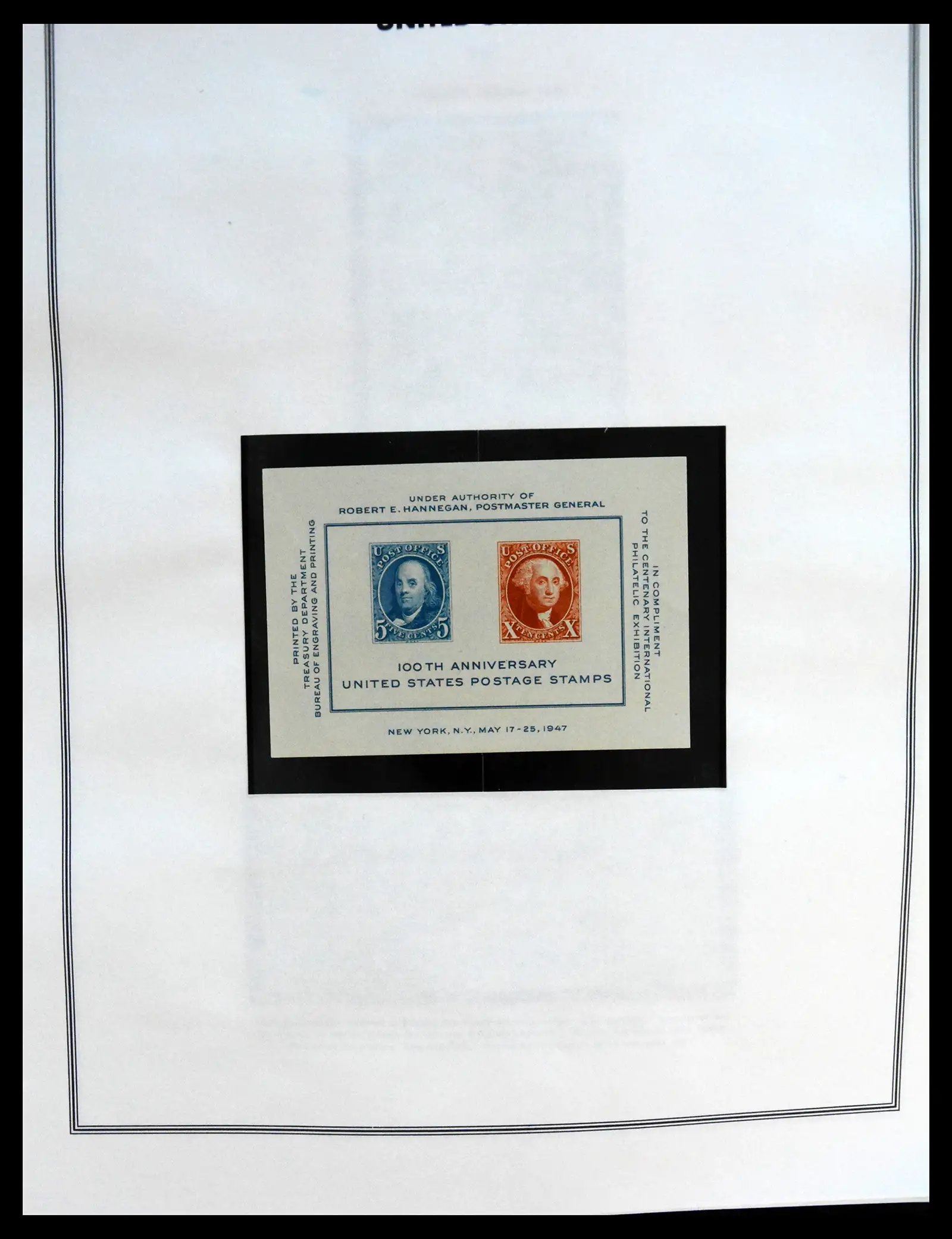 41267 0082 - Postzegelverzameling 41267 USA plate block collectie 1925-1985.