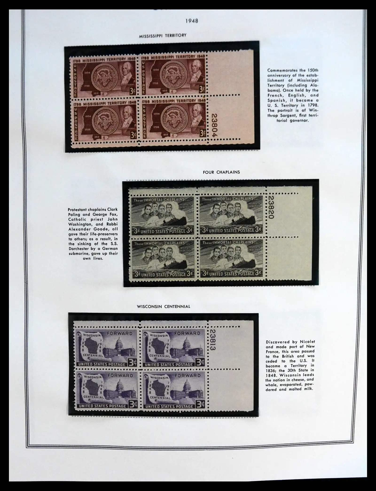 41267 0085 - Postzegelverzameling 41267 USA plate block collectie 1925-1985.