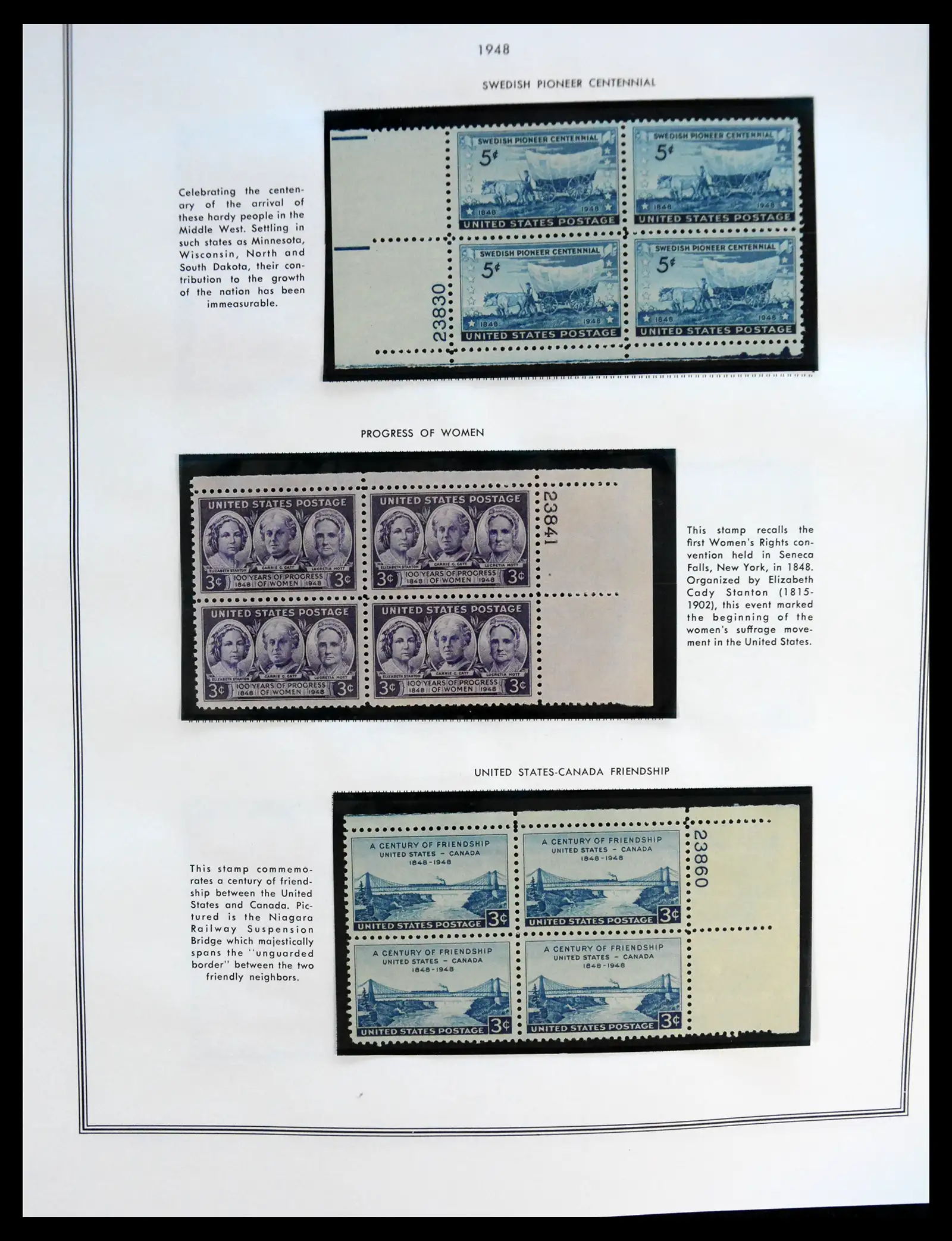 41267 0086 - Postzegelverzameling 41267 USA plate block collectie 1925-1985.