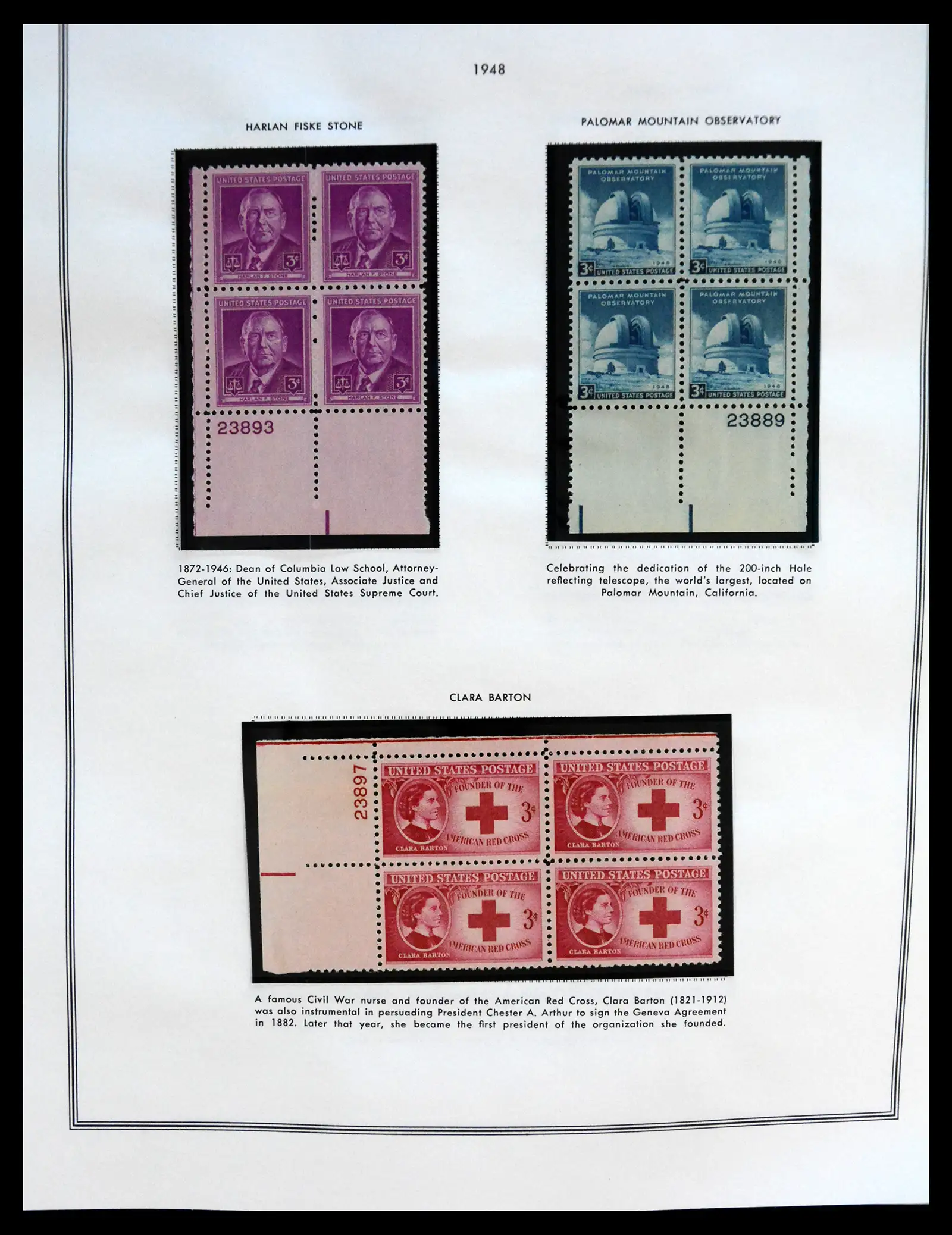 41267 0088 - Postzegelverzameling 41267 USA plate block collectie 1925-1985.