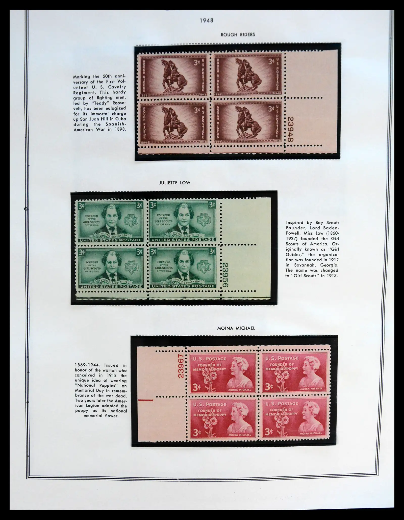41267 0091 - Postzegelverzameling 41267 USA plate block collectie 1925-1985.
