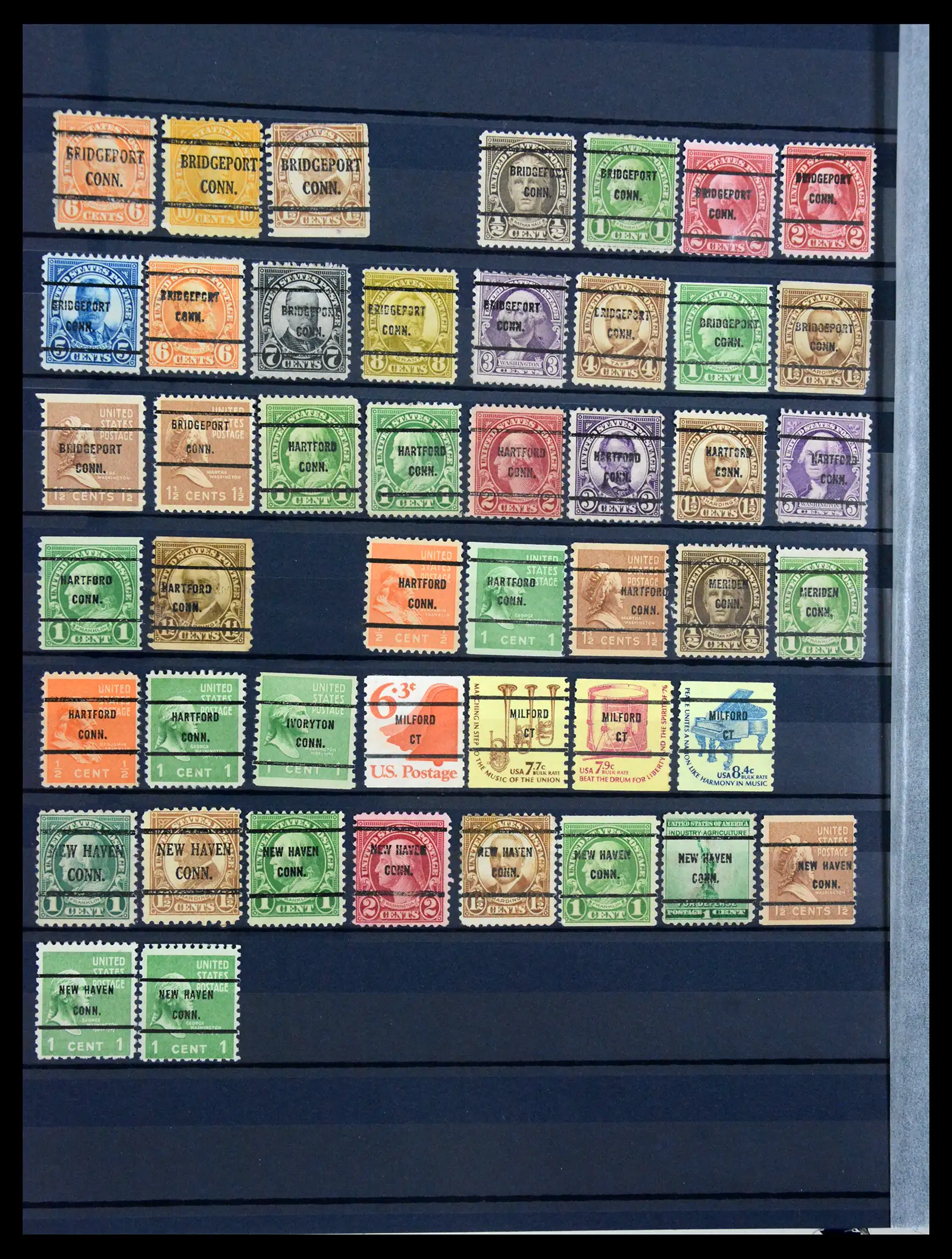 41269 0006 - Stamp collection 41269 USA precancels 1900-1950.