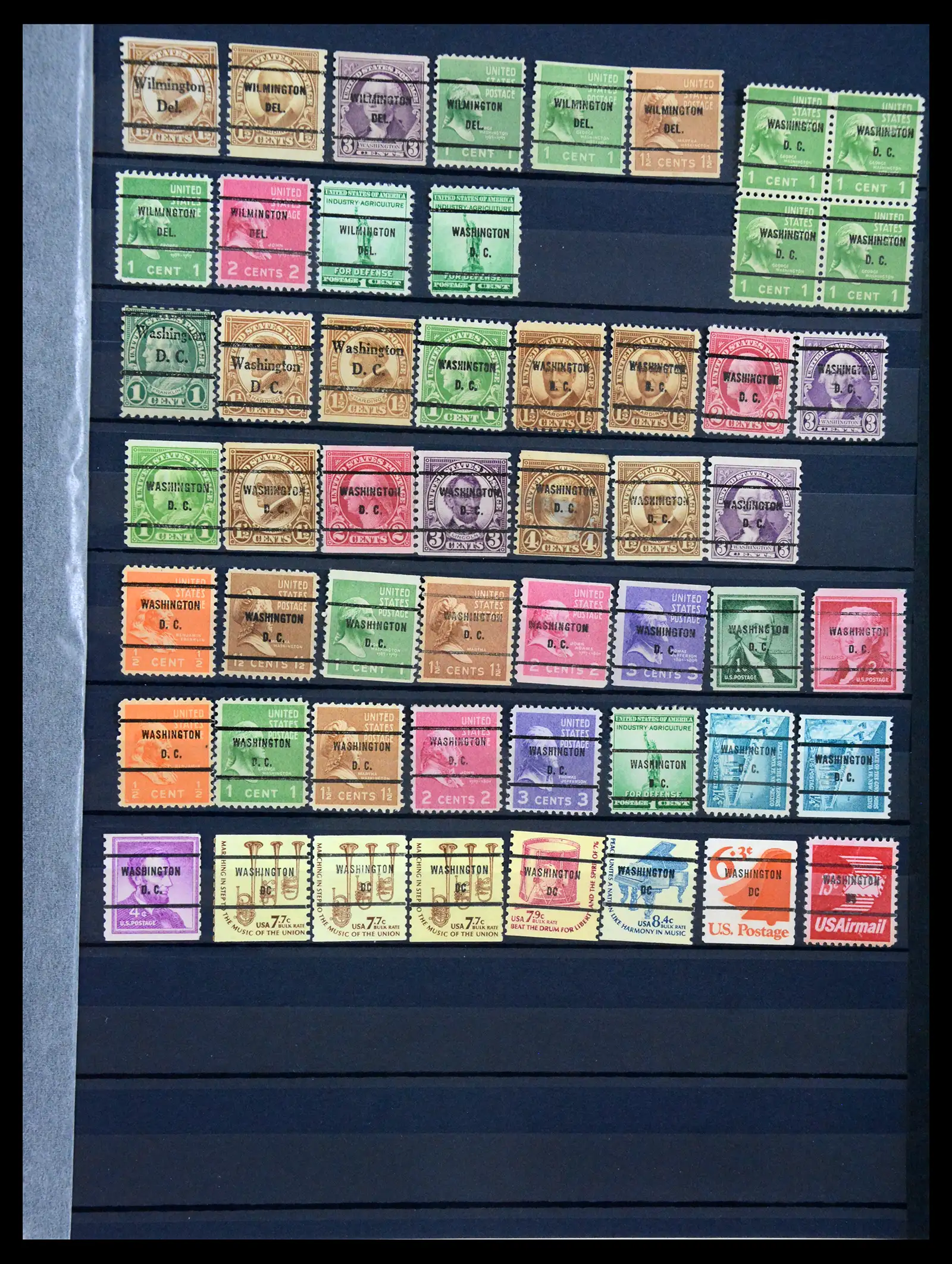 41269 0007 - Stamp collection 41269 USA precancels 1900-1950.