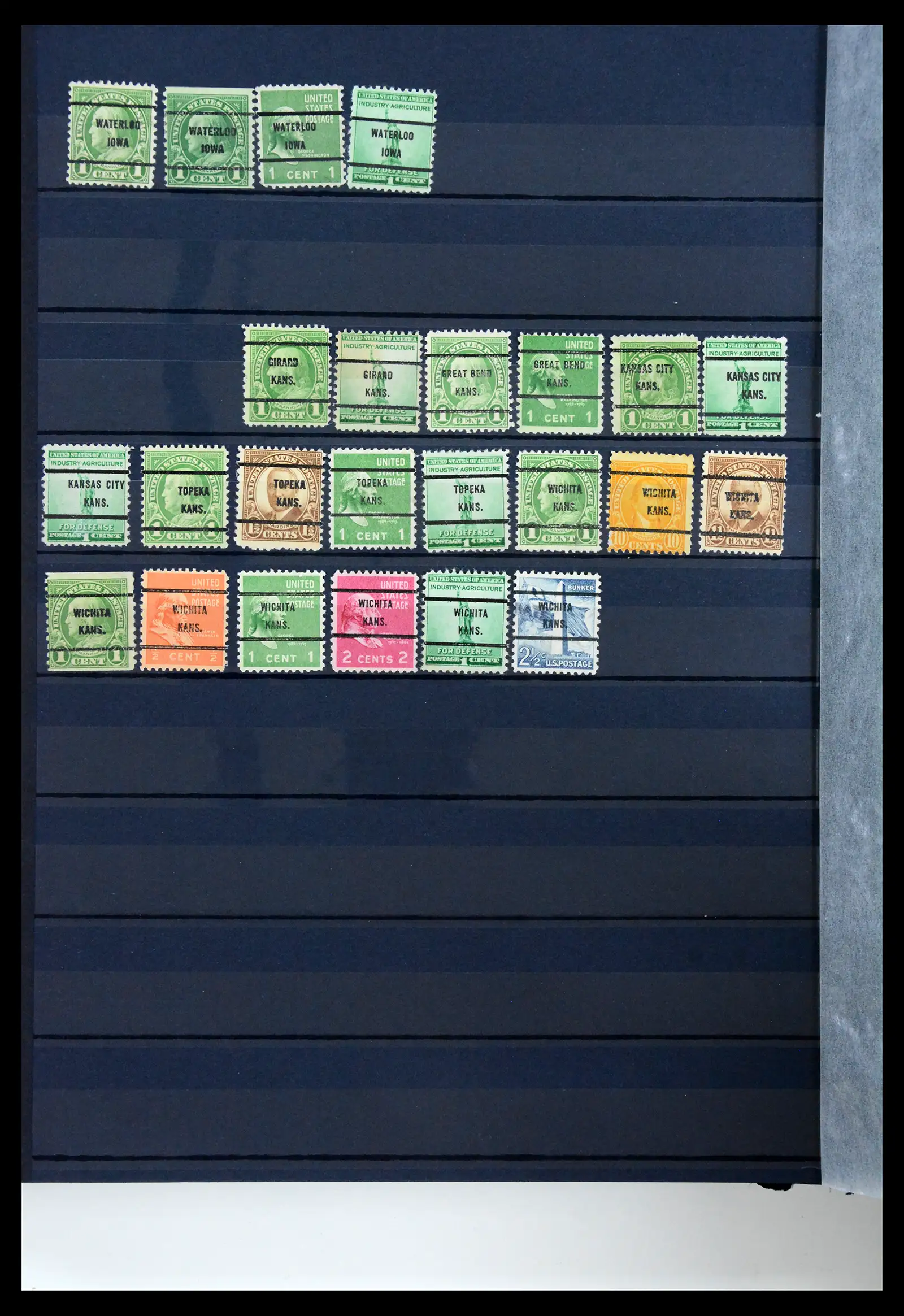 41269 0014 - Stamp collection 41269 USA precancels 1900-1950.