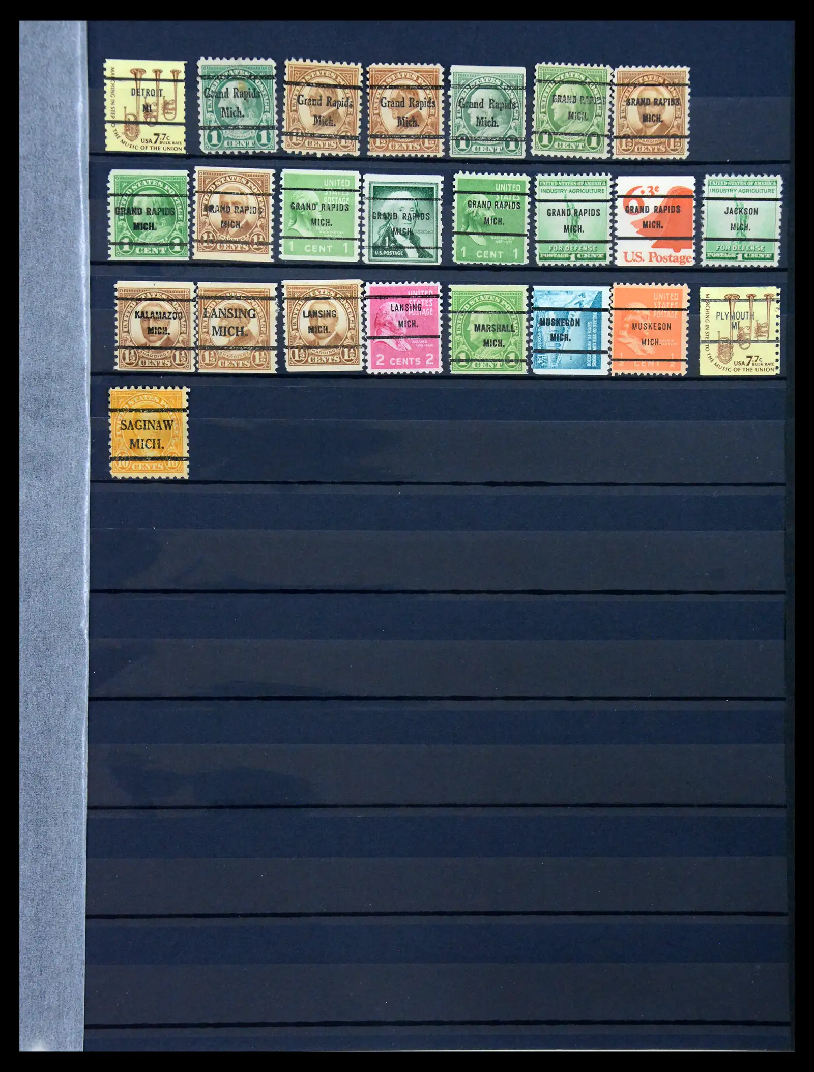 41269 0021 - Stamp collection 41269 USA precancels 1900-1950.