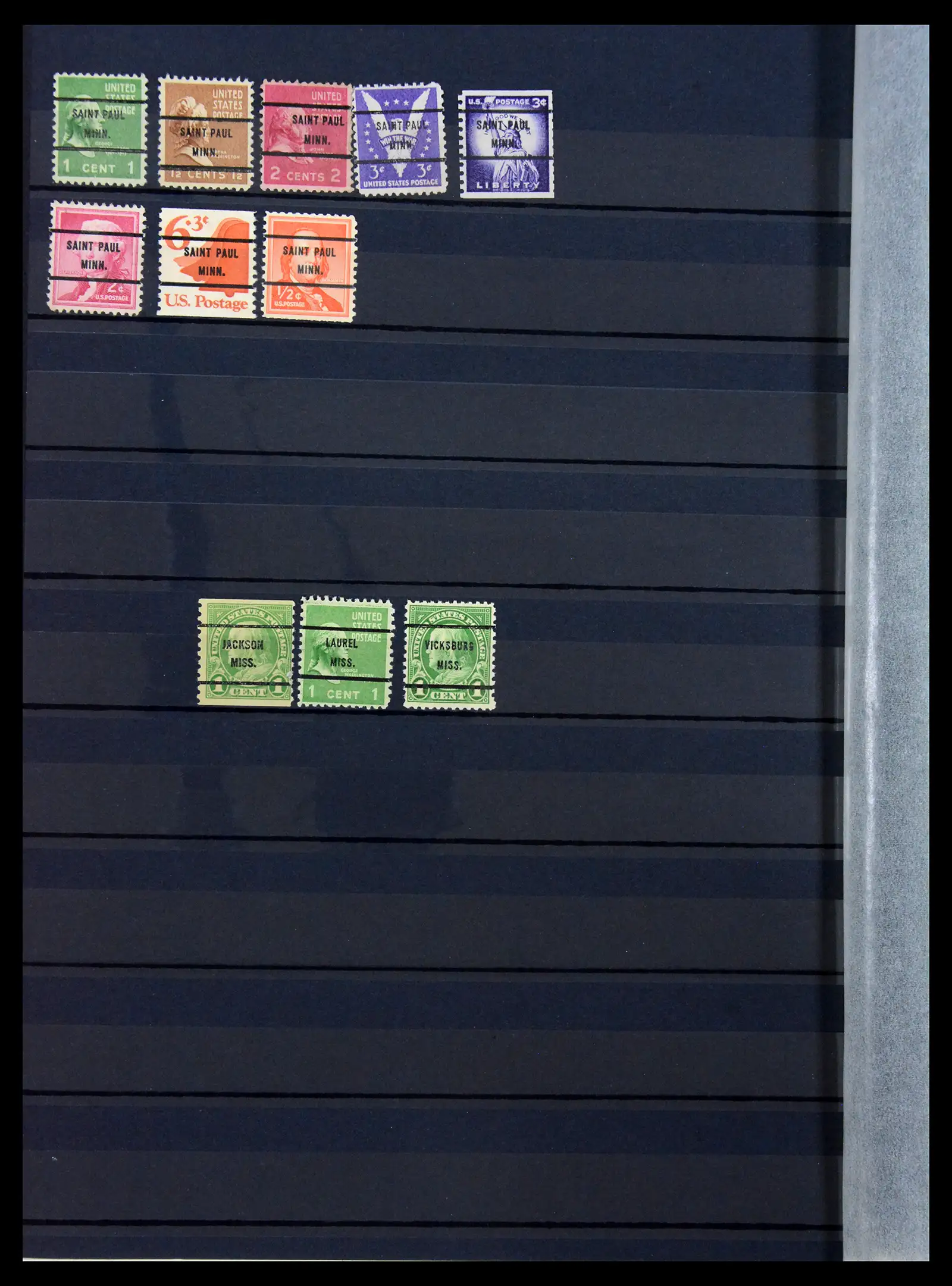 41269 0024 - Stamp collection 41269 USA precancels 1900-1950.